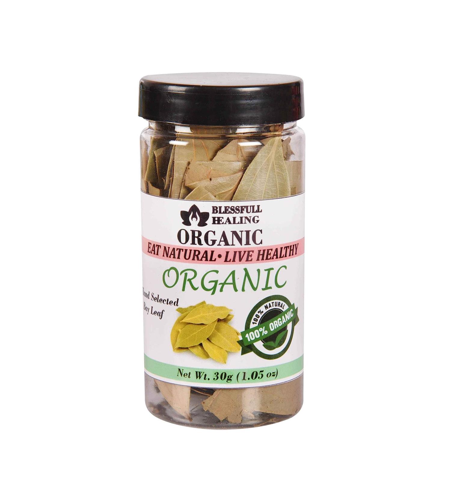 Blessfull Healing Organic Hand Selected Bay Leaf 30 Gram Airtight Container (Packing May Vary) 30 Gram 1.05 oz - Buy Online on GoSupps.com