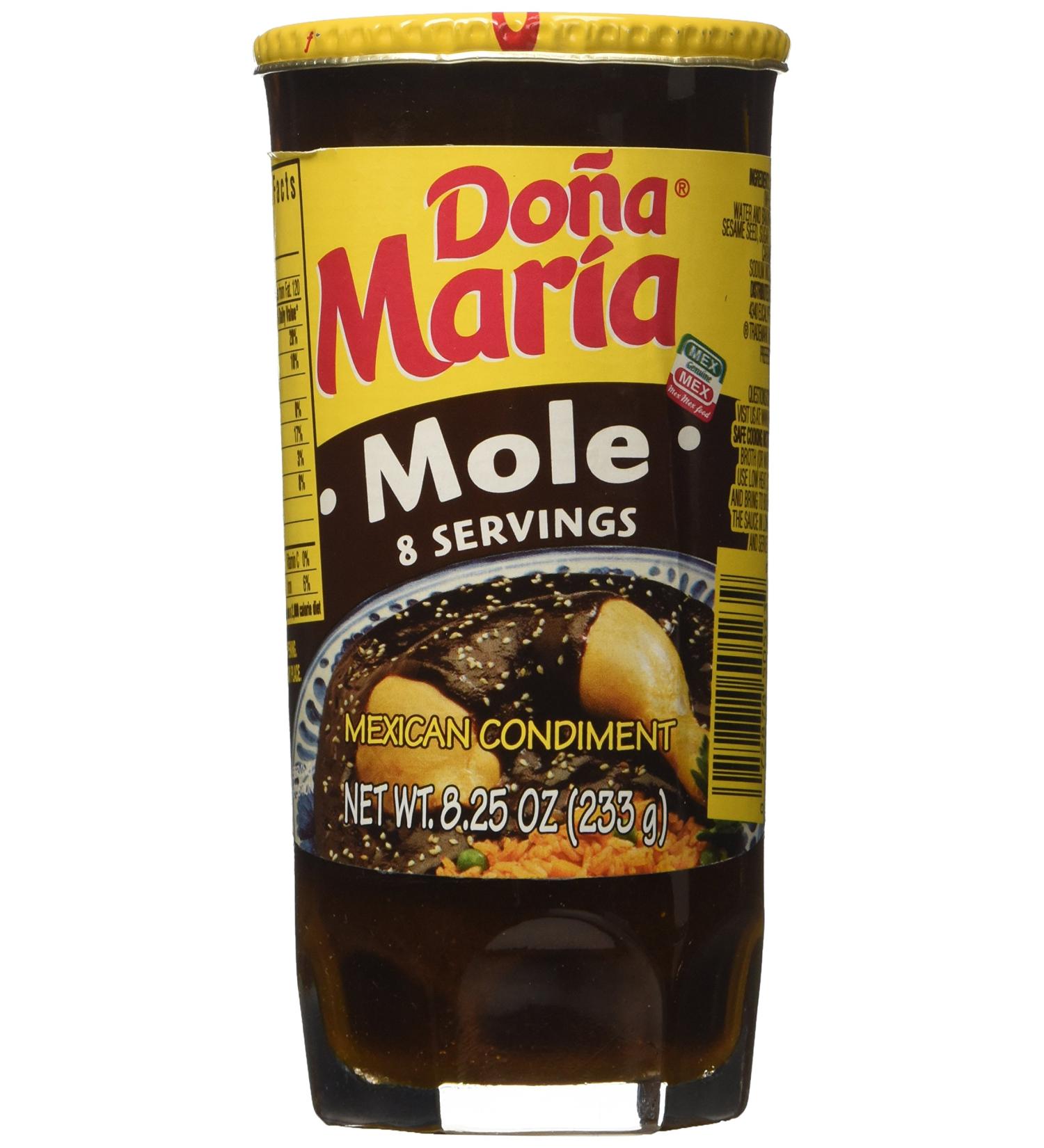 Dona Mara Mole Sauce 8.25oz Jar - Authentic Mexican Recipe - Buy Online on GoSupps.com