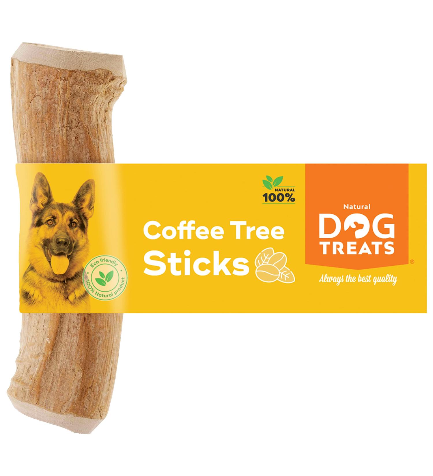 Natural Dog Treats - Coffee Wood Chewing Bone for Dogs & Puppies | Caustab Chewing Wood - Exciting Kit for Dogs | 1 Pack - Buy Online on GoSupps.com
