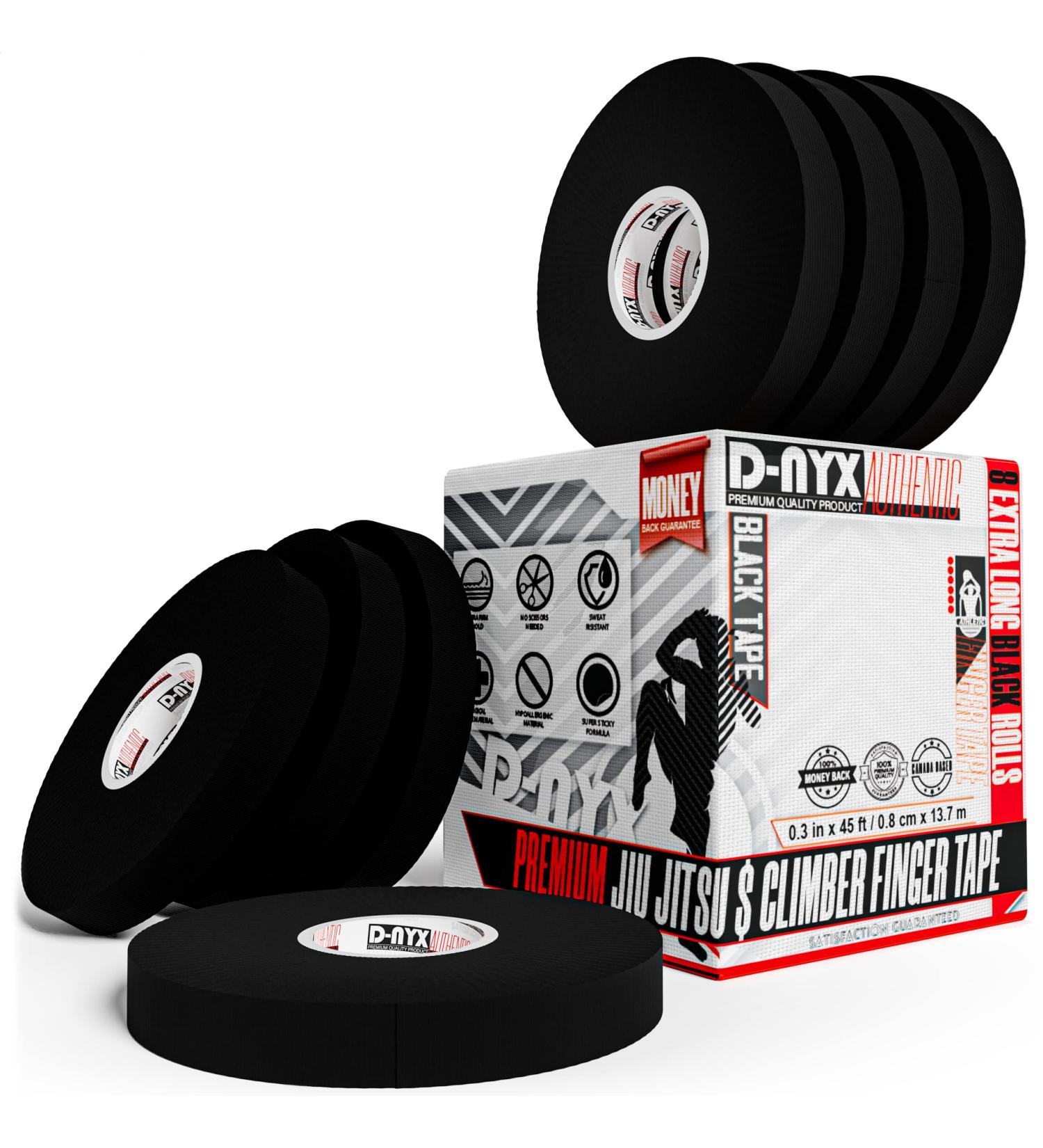8 Pack Finger Tape | Strong Athletic Sports Tape for Rock Climbing, BJJ, MMA | Residue-Free & Skin-Friendly | 0.3 x 45 Feet - Buy Online on GoSupps.com