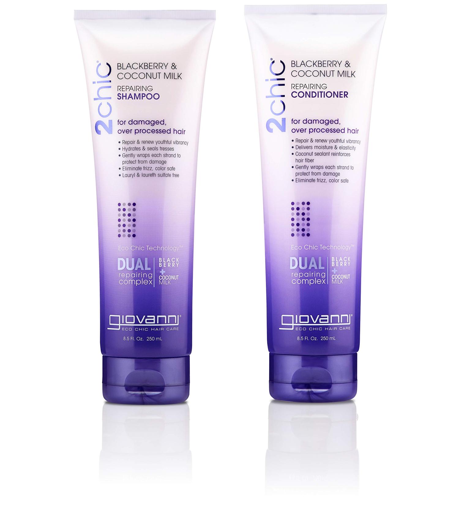 Buy GIOVANNI COSMETICS 2Chic Repairing Shampoo & Conditioner - 8.5oz for Damaged Hair | International Shipping Available - Buy Online on GoSupps.com