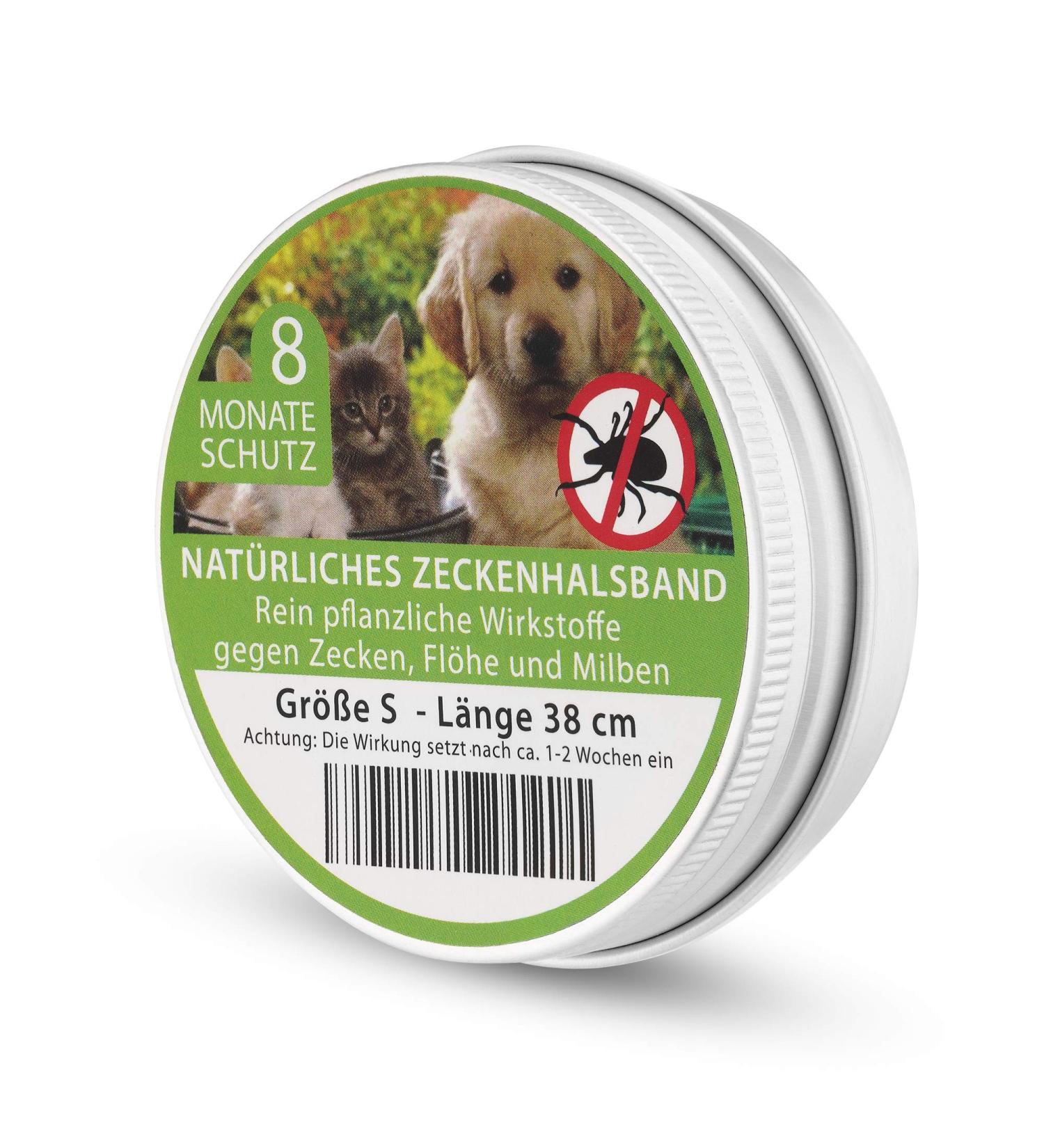 MEDIDOG Natural Tick Collar for Small Dogs & Cats - Chemical-Free with Rockrose & Lavender Oil - Size S (38 cm) - Buy Online on GoSupps.com