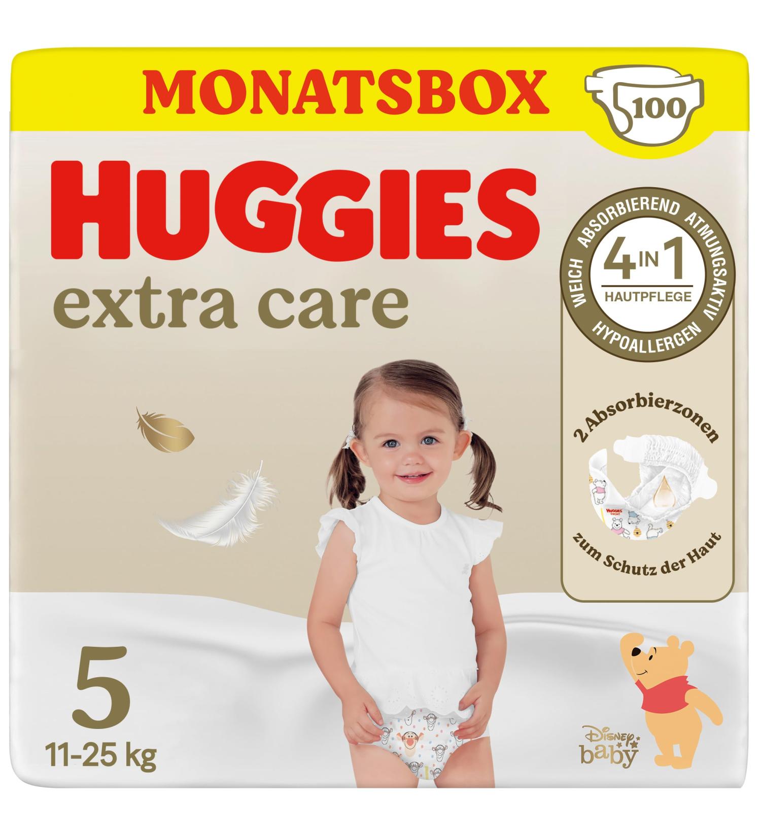 Huggies Baby Diapers Extra Care Size 5 with Disney Design - 100 Diapers (2x50) - Best International Shipping - Buy Online on GoSupps.com