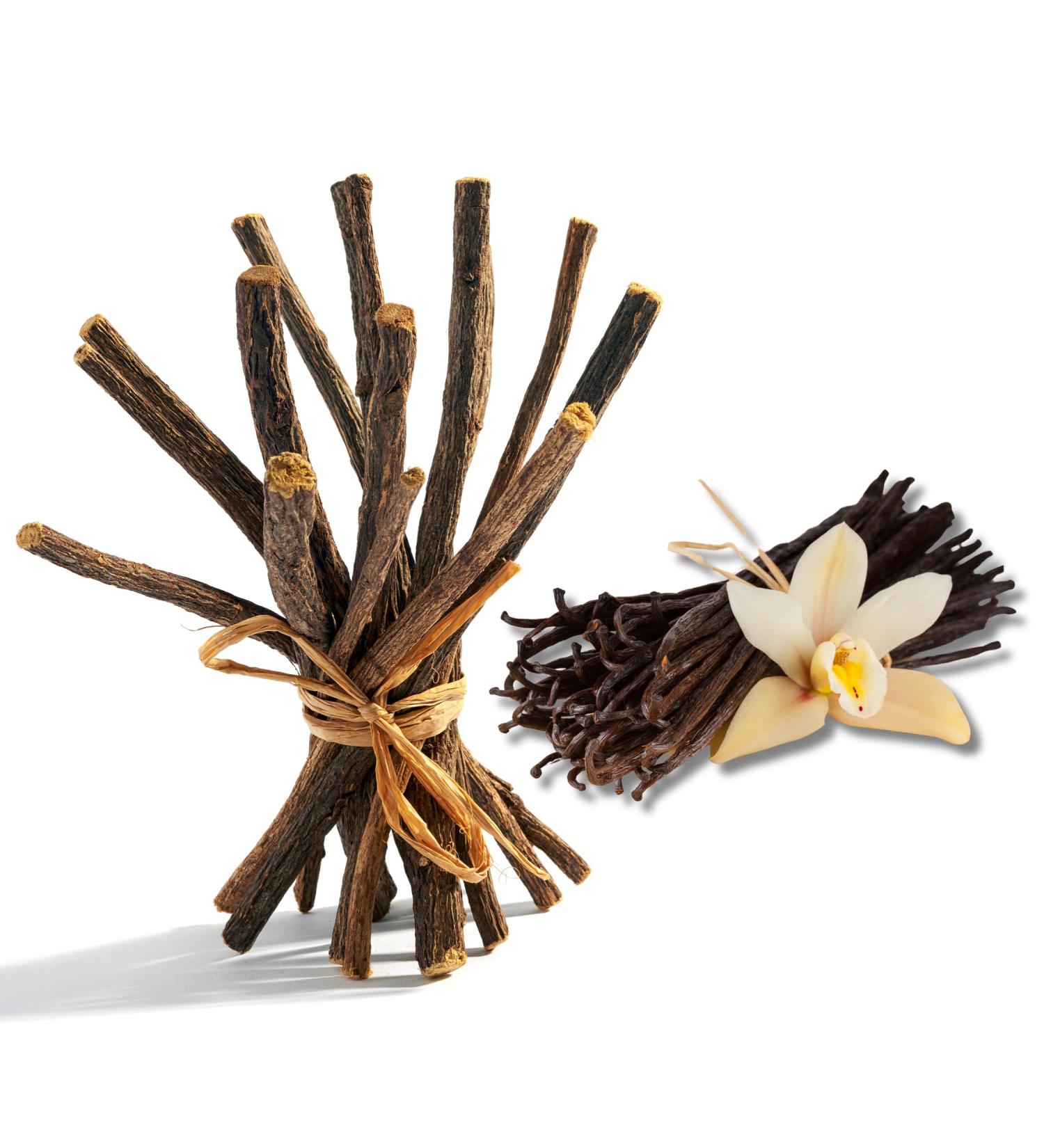 Aroma Depot Vanilla 8 oz. Flavored Licorice Root Chew Sticks for Humans. 100% Pure Natural | Oral Health & Fresh Bearth | Individual Sticks are 6.5-7 inches Long. Glycyrrhiza Glabra from Turkey. - Buy Online on GoSupps.com