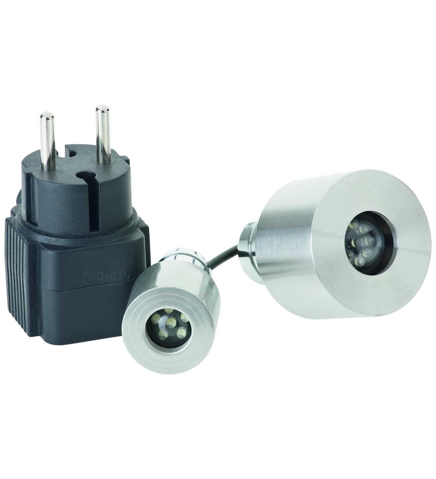 OASE 50115 Lunaled: 9-Piece Underwater & Source Stone Lighting for Ponds Fountains & Gardens - Cold White Diodes - Buy Online on GoSupps.com