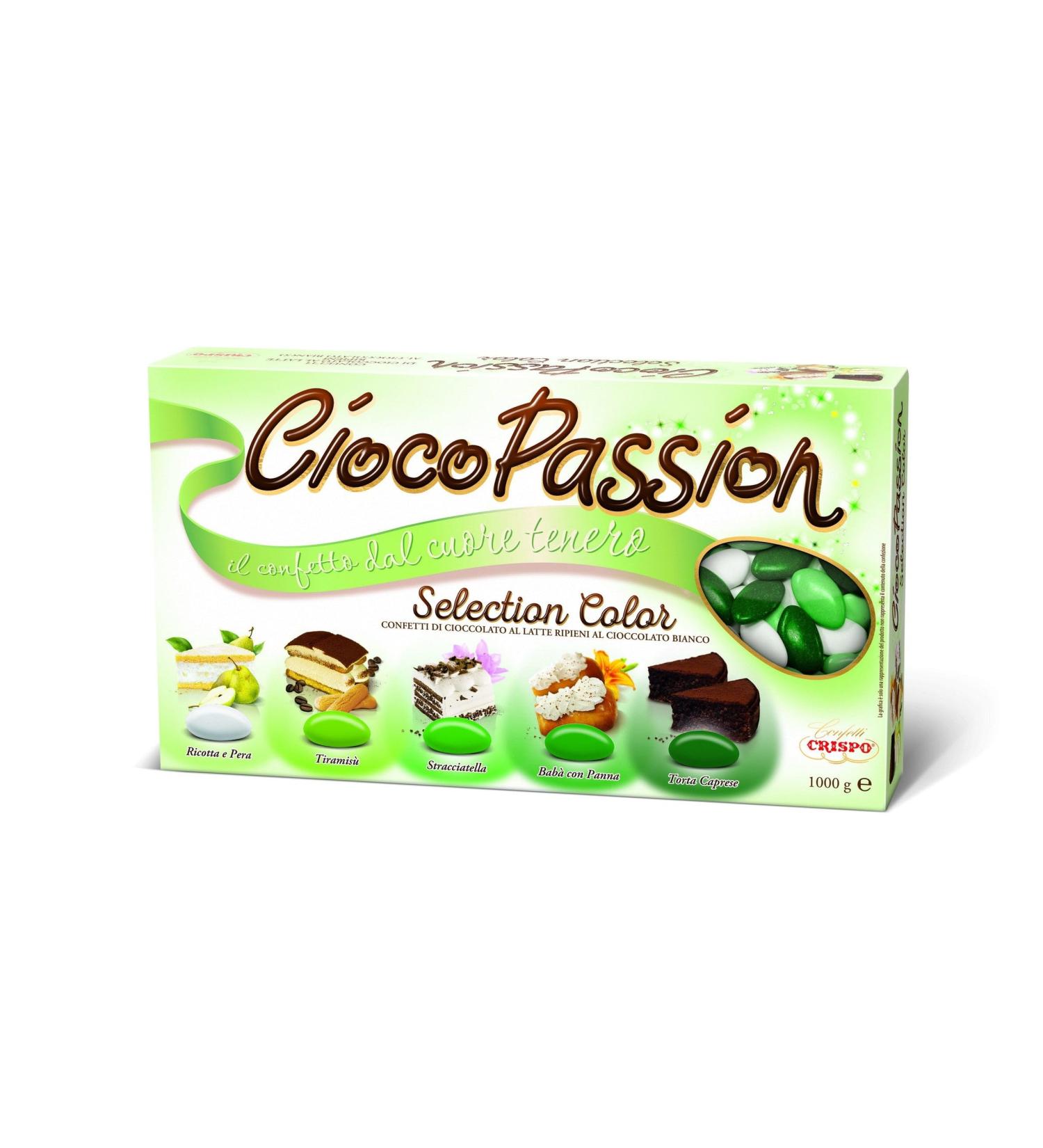 Zeus Party CONFETTI CRISPO | CiocoPassion | GREEN COLOUR SELECTION | 1 kg