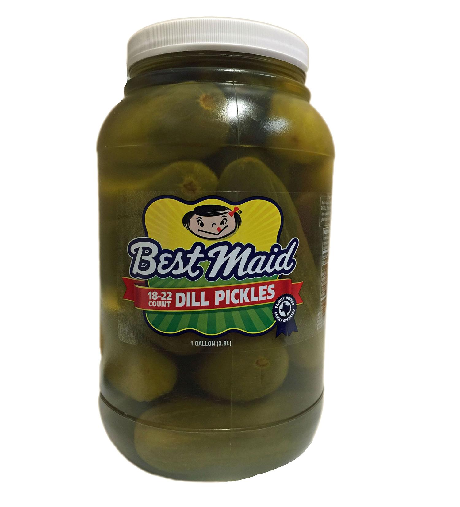 Best Maid Dill Pickles, 18-22 ct, 128 oz 128 Fl Oz (Pack of 1)