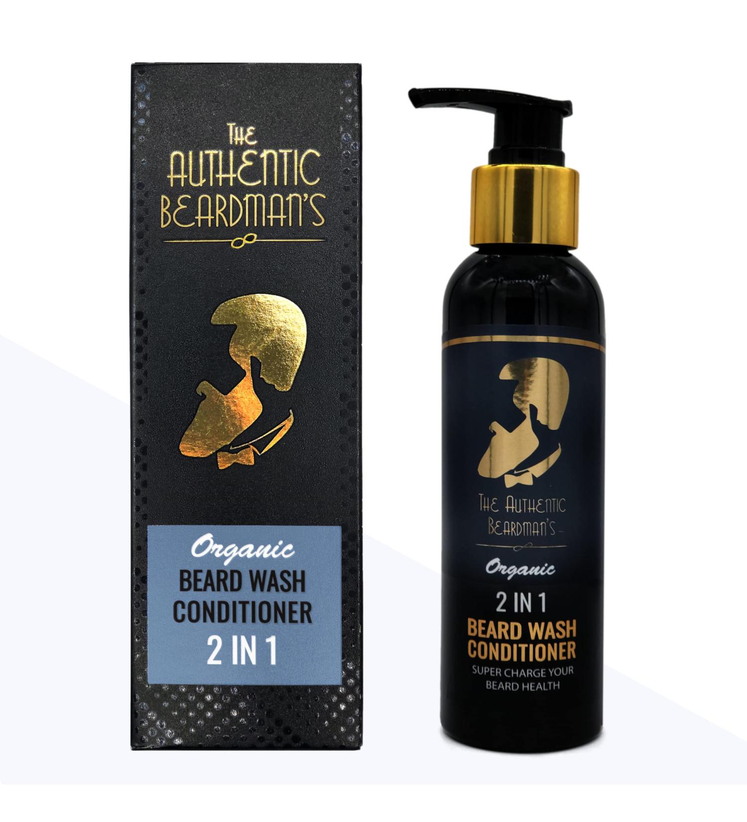 AL HOOR Organic Beard Shampoo and Conditioner for Men - Aloe Vera, Fig Extract, Almond & Coconut - 2-in-1 Formula for Cleaner, Softer & Stronger Beard - Reduces Itch and Beard Dandruff - Buy Online on GoSupps.com