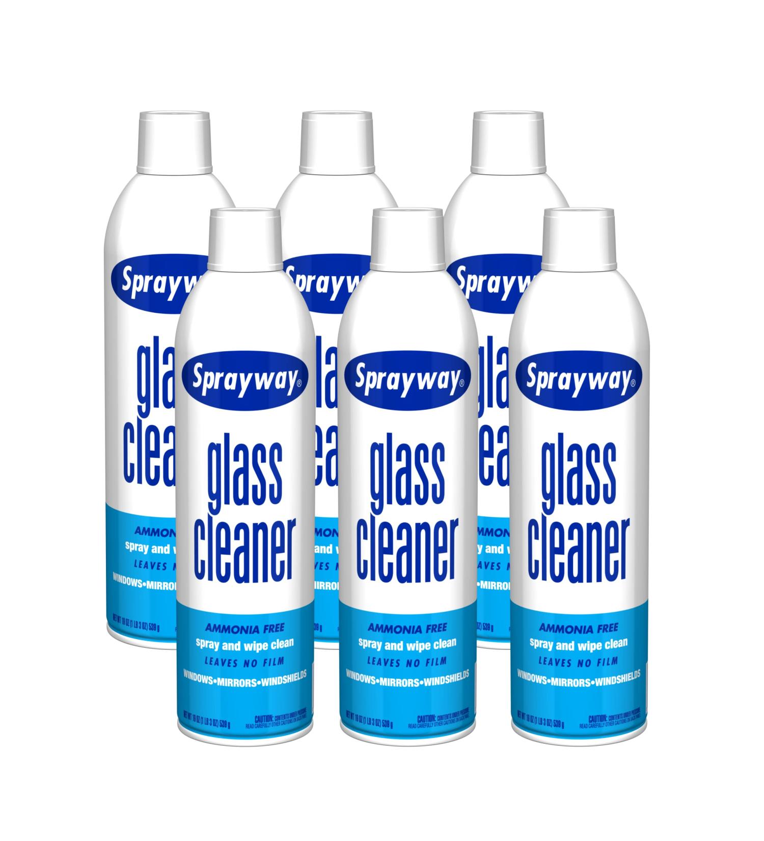 Sprayway SW050-06 Glass Cleaner 19 Oz (Pack of 6) - Fresh 19 Ounce Multipack - Buy Online on GoSupps.com