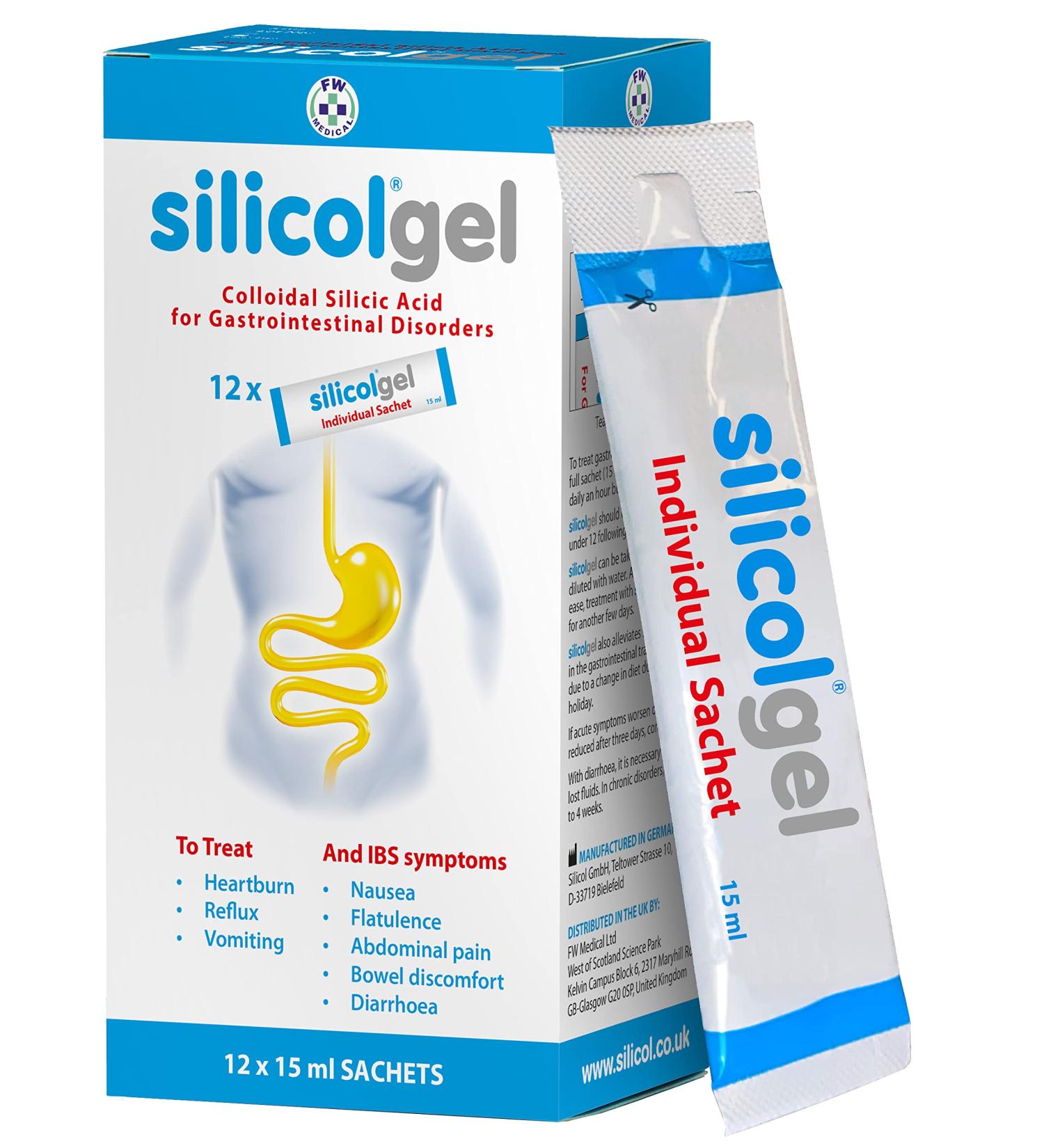 Silicolgel Sachet 12 X 15ml - Digestive Support for Gut Health - Buy Online on GoSupps.com