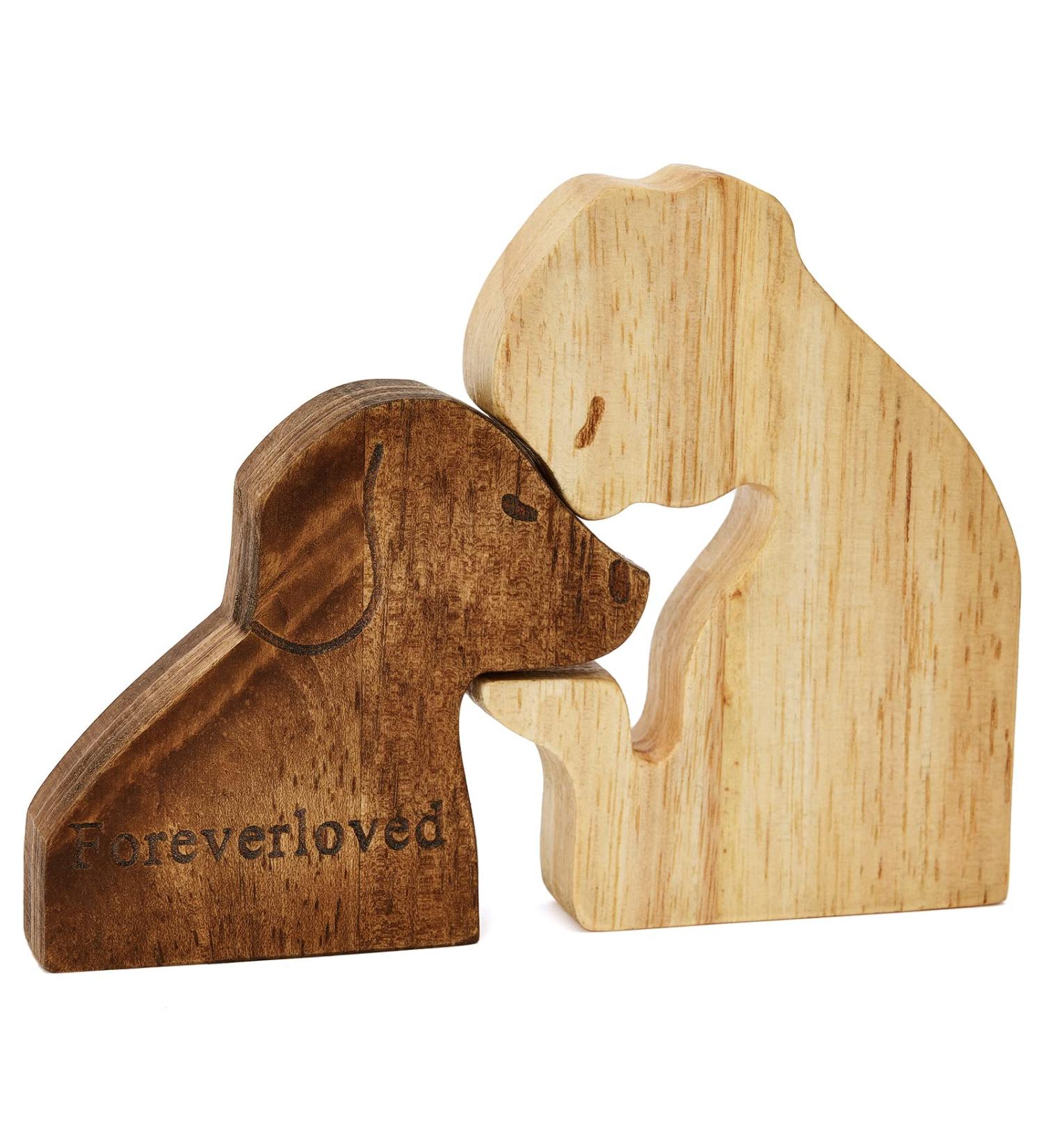 Handmade Wooden Dog Memorial for Men - Dog Loss Sympathy Gift - Pet Condolences - Best Friends are Never Forgotten - 4.92x2.75x3.81 Brown - Buy Online on GoSupps.com