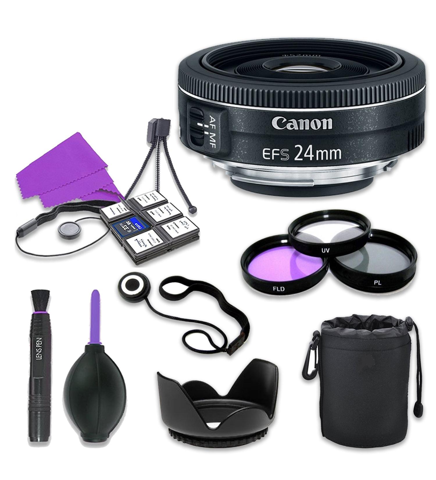 Canon EF-S 24mm f/2.8 STM Lens + 52mm Filter Kit for Canon DSLR Cameras (12 Items) - Buy Online on GoSupps.com