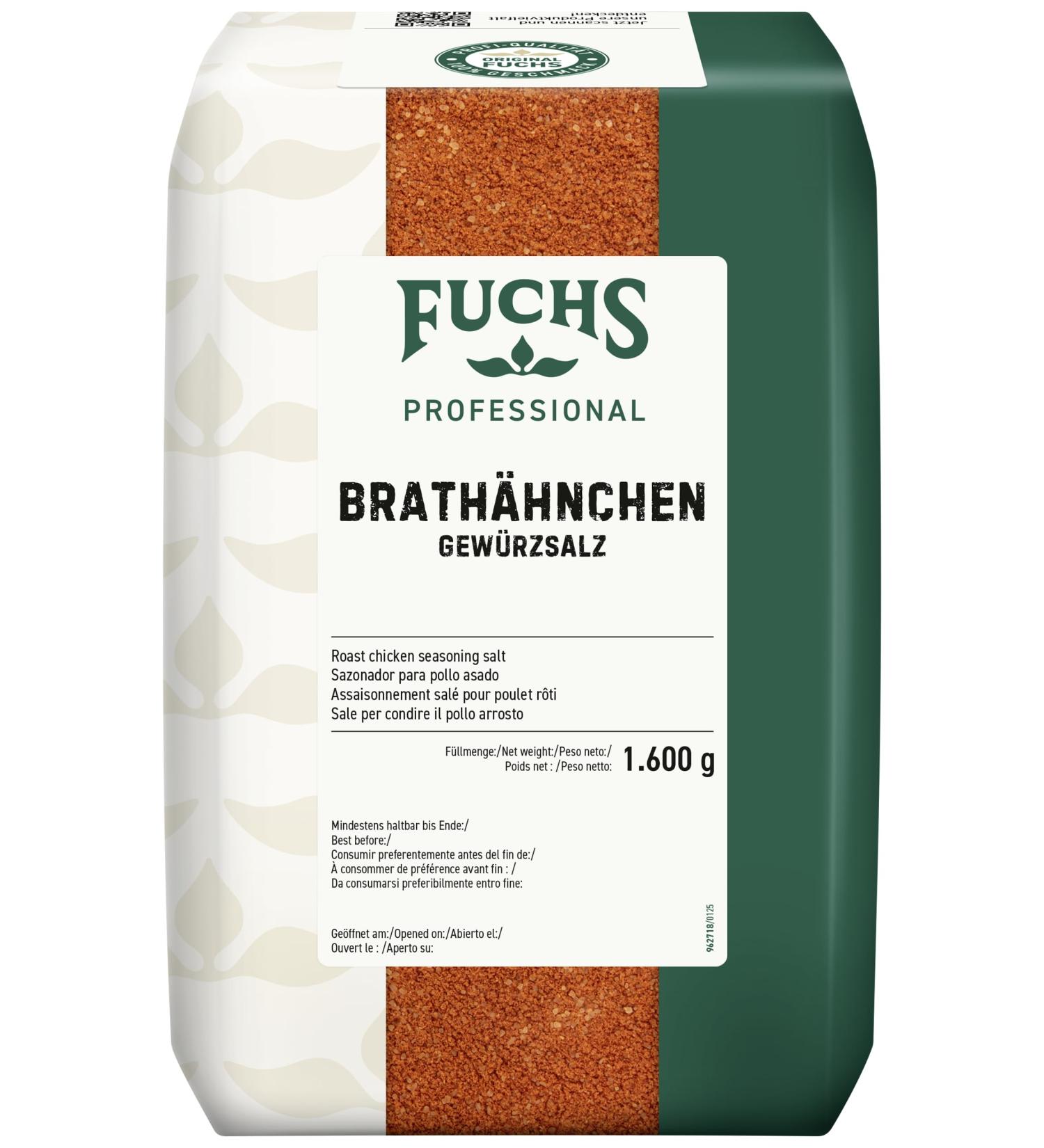 Fuchs Professional - Assaisonnement sal pour poulet r ti | Pour assaisonner ou mariner les plats de poulet | Qualit professionnelle pour les gros consommateurs | 1 6 kg dans un sac - Buy Online on GoSupps.com
