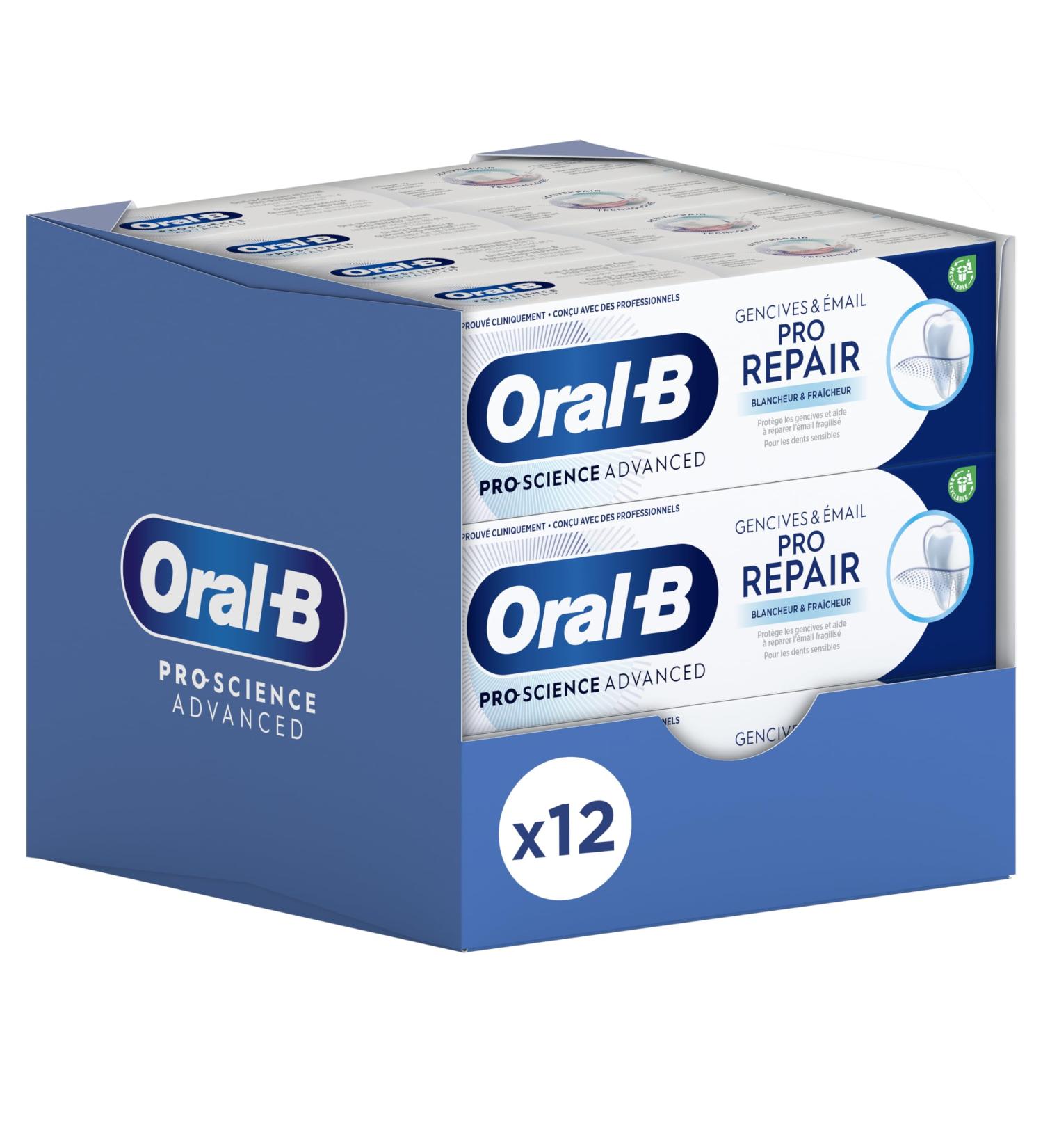 Oral-B Pro-Science Advanced Pro-Repair Toothpaste Enamel & Gum Whitening 75 ml - Buy Online on GoSupps.com