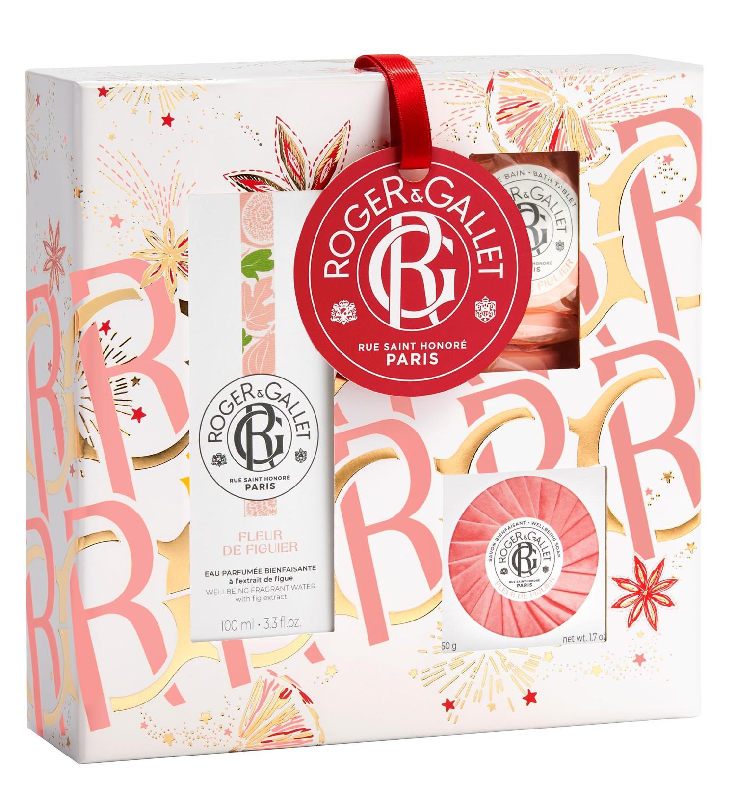 Buy Roger & Gallet Fleur de Figuier Gift Set - Fig Blossom Spray Soap & Bath Tablets - International Shipping Available - Buy Online on GoSupps.com