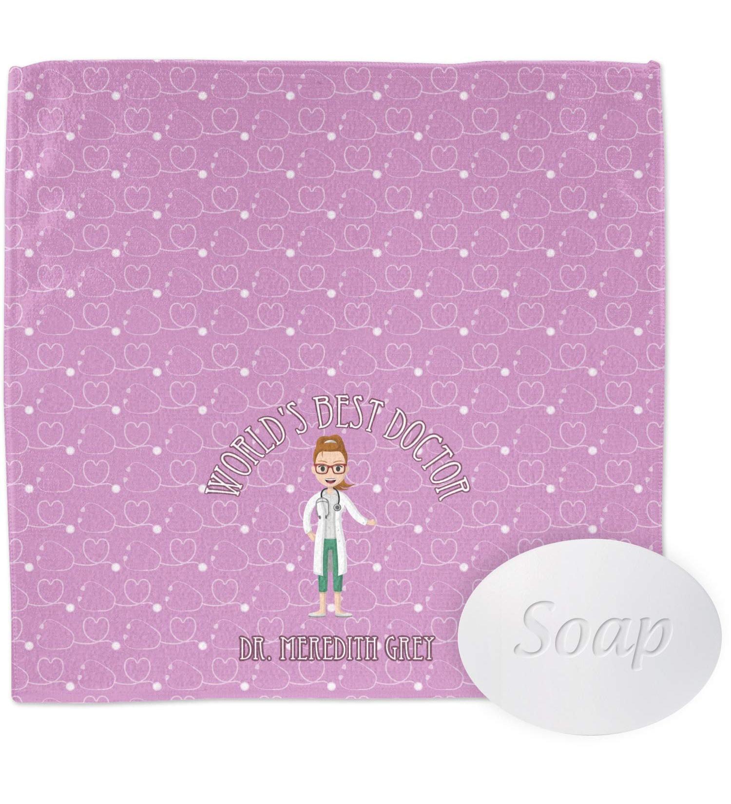 YouCustomizeIt Personalized Doctor Avatar Washcloth