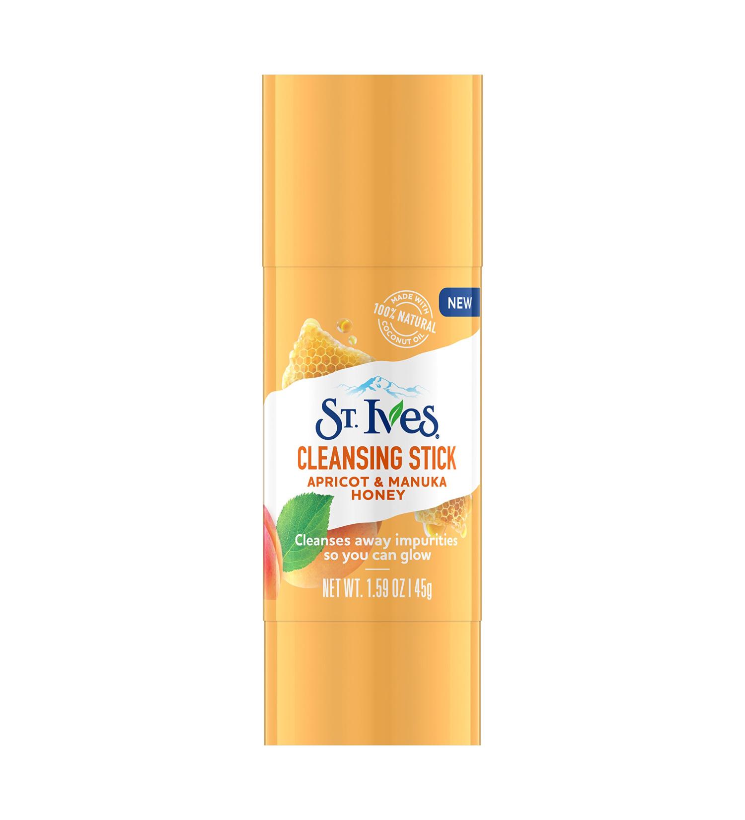 St. Ives Cleansing Stick - Apricot & Manuka Honey 1.6 oz | Nourishing Facial Cleanser for Radiant Skin - International Shipping Available - Buy Online on GoSupps.com