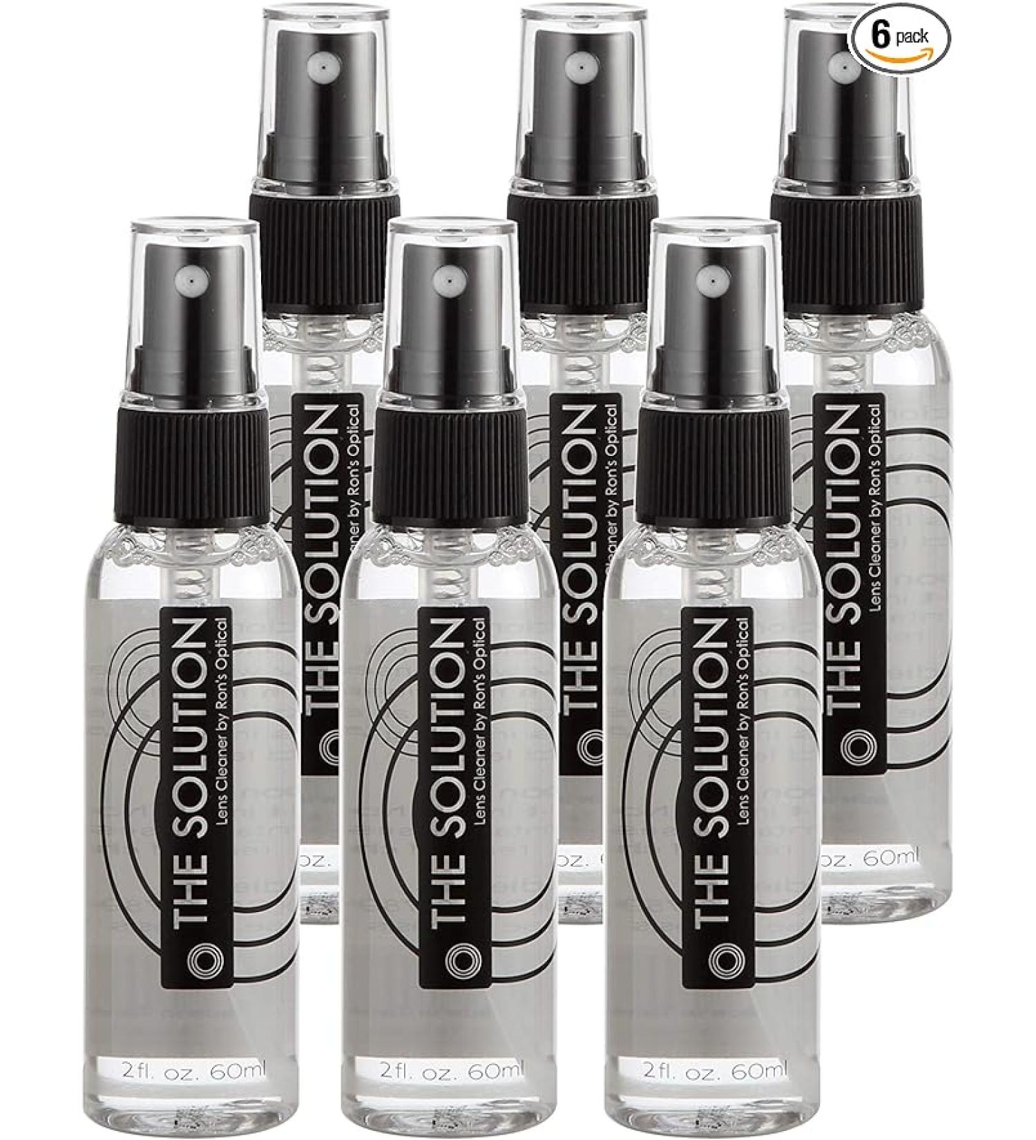 Solution Lens Cleaner Spray | Pack of 6-2oz Alcohol-Free for Glasses  Screens - Buy Online on GoSupps.com