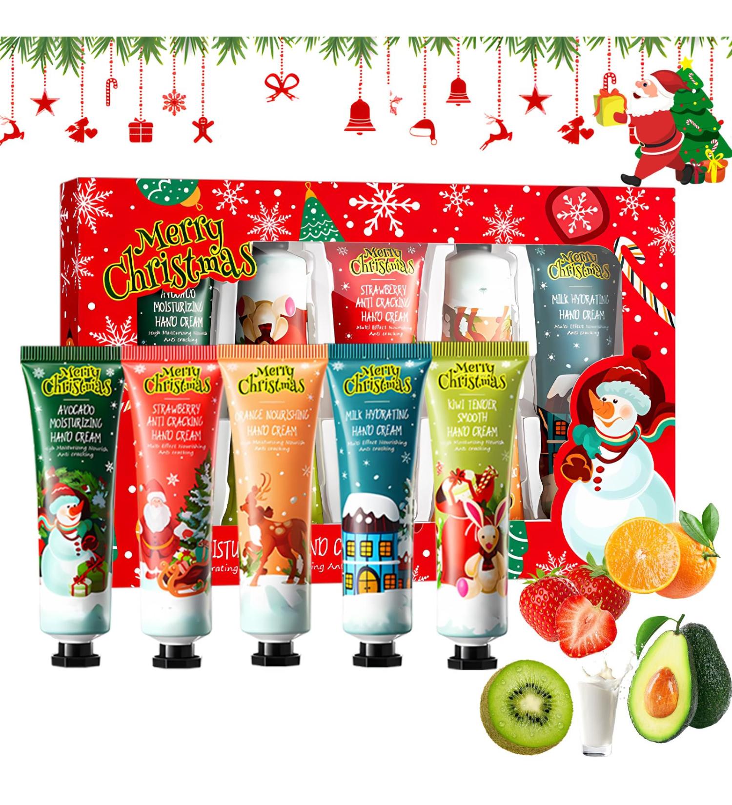 Coffret cadeau de No l pour les mains - 5 x 30 ml - Cr me de soin des mains - Soin hydratant pour peau s che et mains - Coffret cadeau de No l pour femme/femme/maman/homme - Buy Online on GoSupps.com