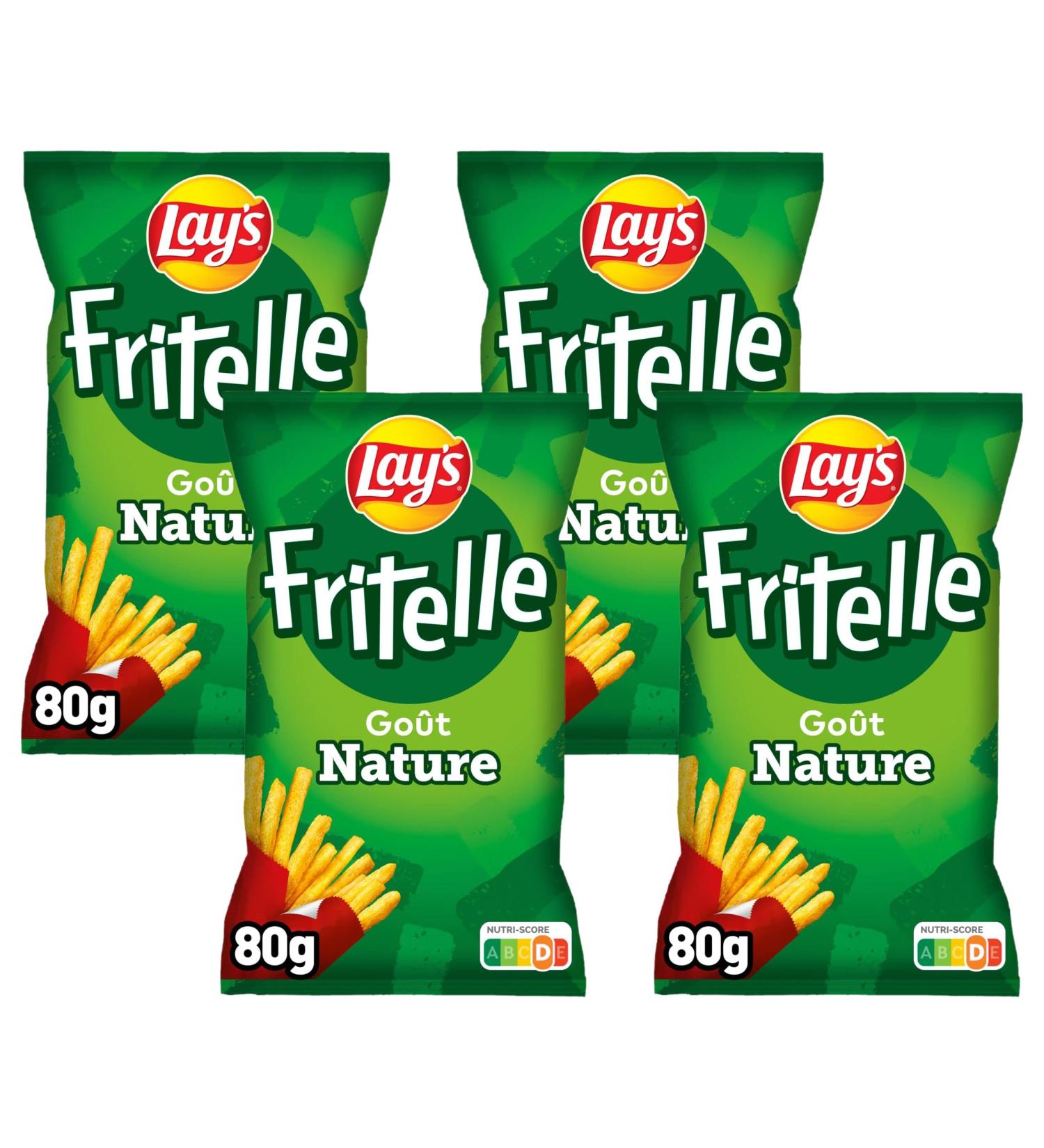 Lay's Fritelle Avec Sa Forme Originale De Frite Fritelle Go t Nature 80 g (Lot de 4) - Buy Online on GoSupps.com