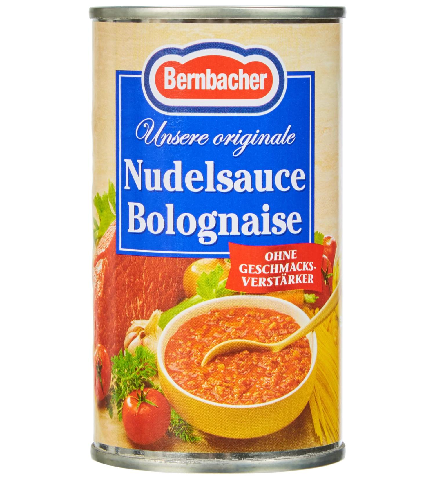 Bernbacher Pasta Sauce Bolognaise - Authentic 170 ml Can | Perfect for International Shipping - Buy Online on GoSupps.com