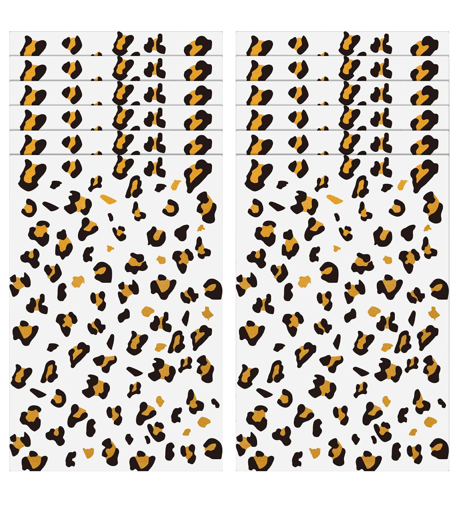 12 Sheets Cheetah Temporary Tattoos for Women - Leopard Print Face Stickers & Gold Whisker Tattoos - Ideal for Halloween Party Decoration - Buy Online on GoSupps.com