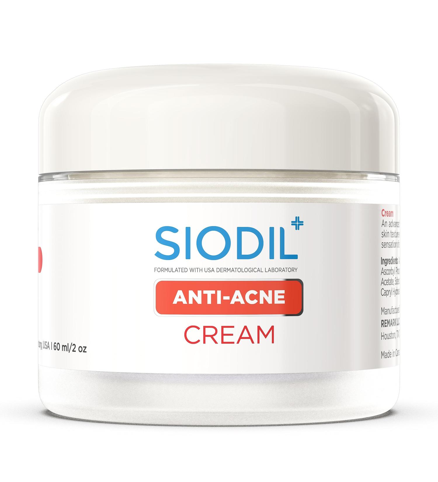 Anti Acne Cream | Face Moisturizer for Oily & Acne Prone Skin | Vitamin C & Niacinamide | 60 ml - Healthy Youthful Skin - Buy Online on GoSupps.com