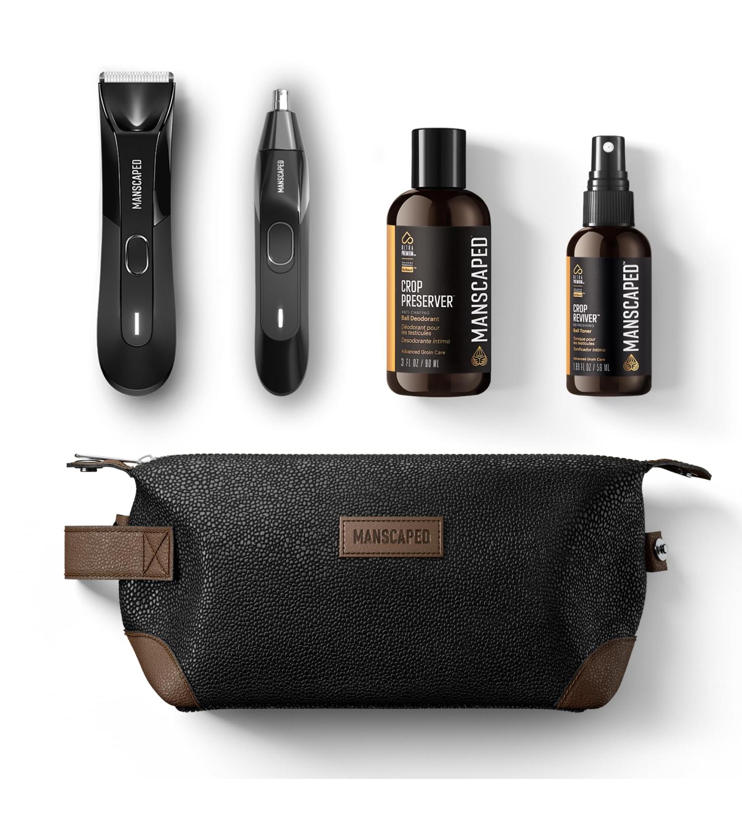 MANSCAPED Grooming Essentials 4.0 Kit | Lawn Mower 4.0 Trimmer Weed Whacker 2.0 Ball Deodorant & More - International Shipping Available - Buy Online on GoSupps.com