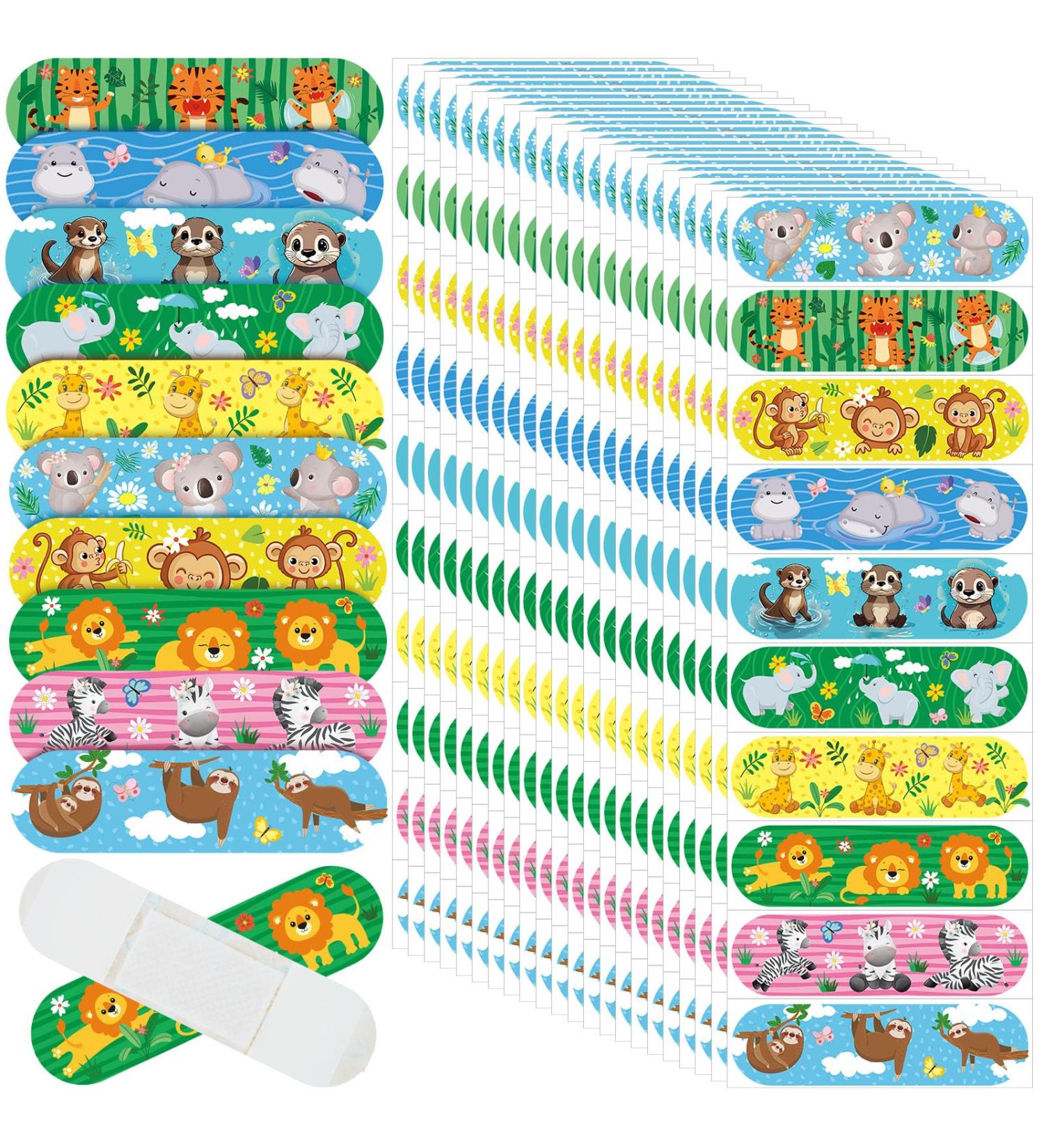Patelai 300 Kids Bandages - 10 Styles of Waterproof Cartoon Adhesive Bandages for Children - Cute Flexible Protection for Cuts and Scrapes - Buy Online on GoSupps.com
