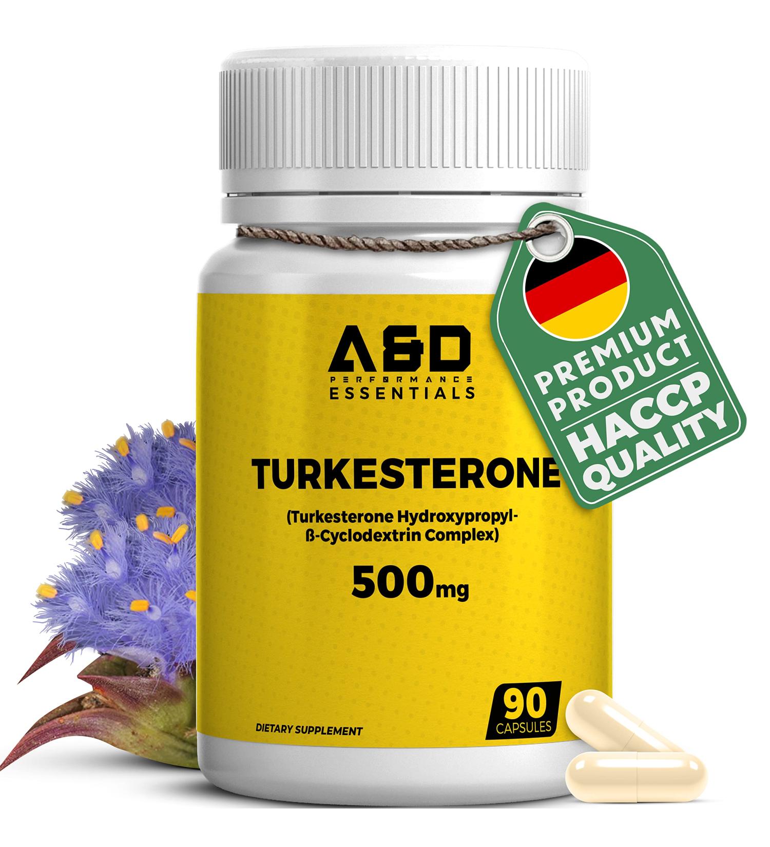 Turkesterone 1000mg - German Quality Winner for Muscle Growth & Recovery | Natural Anabolic Bodybuilding Supplement - 90 Count Pack - Buy Online on GoSupps.com