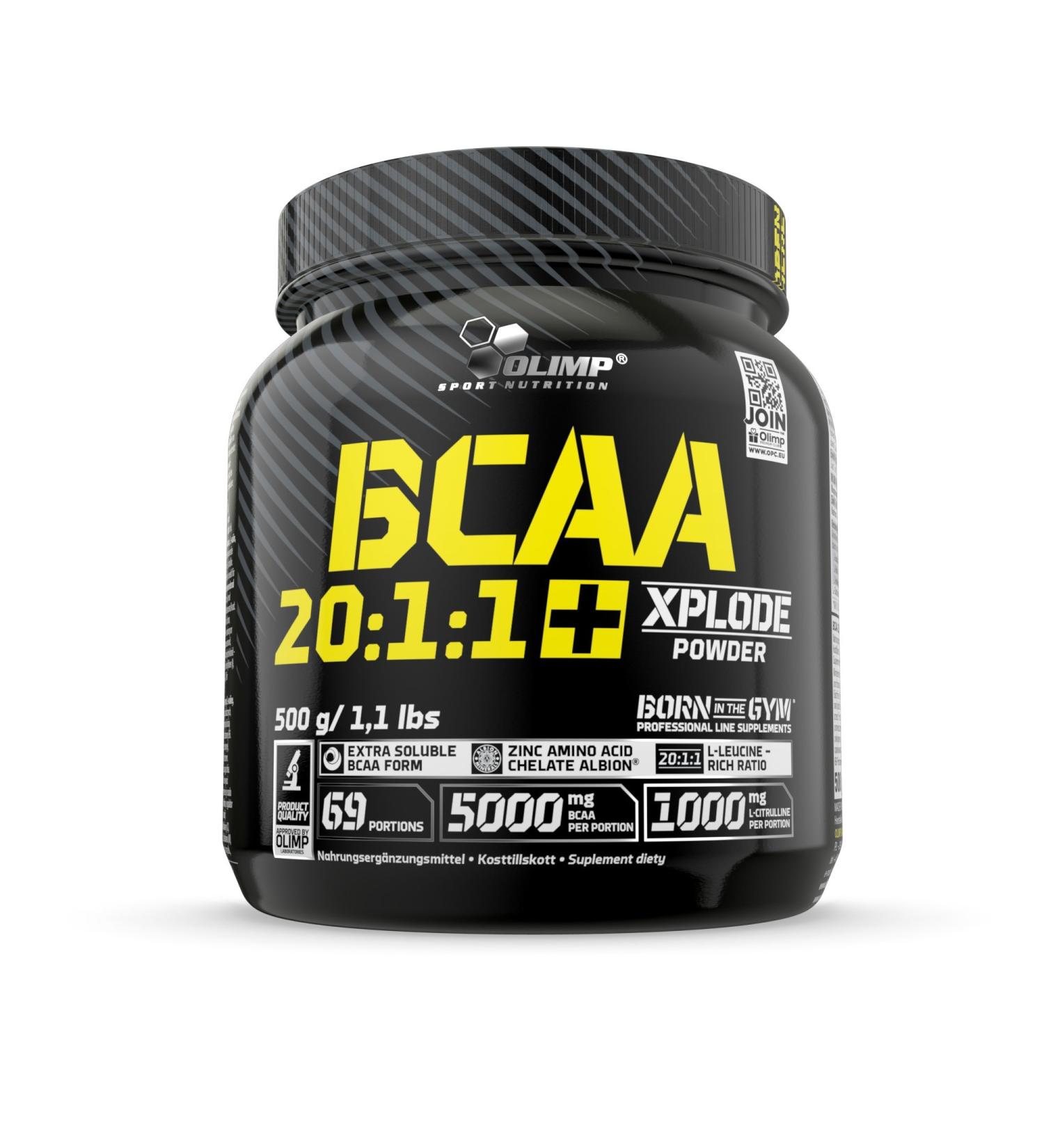 Olimp BCAA 20:1:1 Xplode Powder Cola - 500g | Amino Acids with Citrulline for Extreme Muscle Pump | International Shipping Available - Buy Online on GoSupps.com
