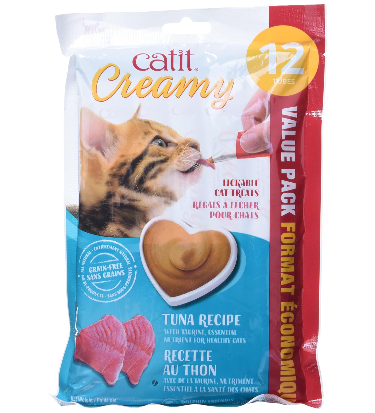 Catit Cat Treats Lickable Tuna 12 x 15 g Pack of 8 Cat Treat Lickable Cat Treats Kitten Treats Creamy Cat Treat Gaterie Pour Chat Cat Snacks Cat Tube Soft Cat Treats Cat Lickable Treat - Buy Online on GoSupps.com