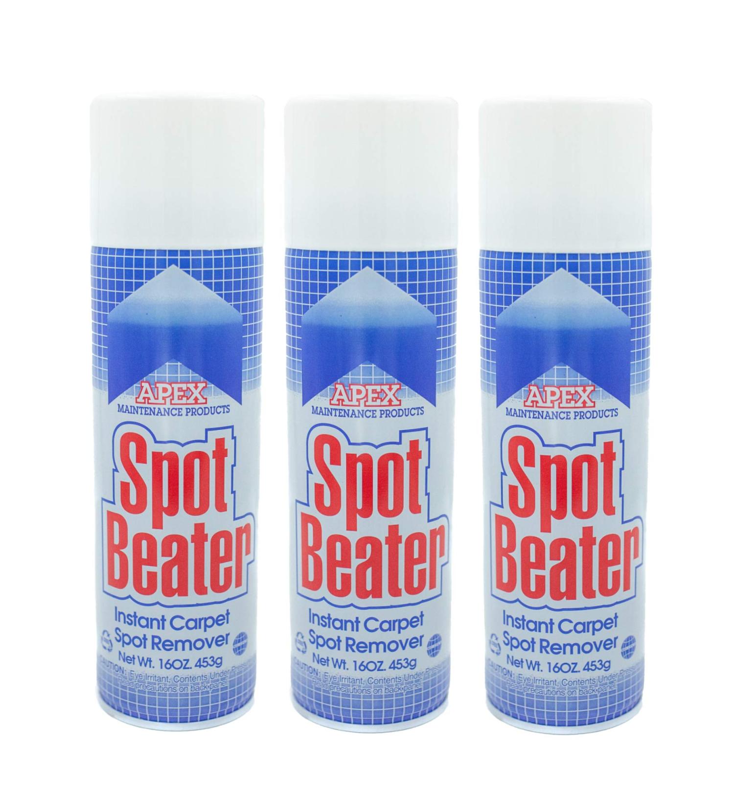 Spot Beater Instant Carpet Spot Remover for Fresh  Old & Stubborn Stains Such as Oil  Grease  Ink  Lipstick  Coffee  Pet Stains & More  16 Oz  Pack of 3 1 Pound (Pack of 3) - Buy Online on GoSupps.com