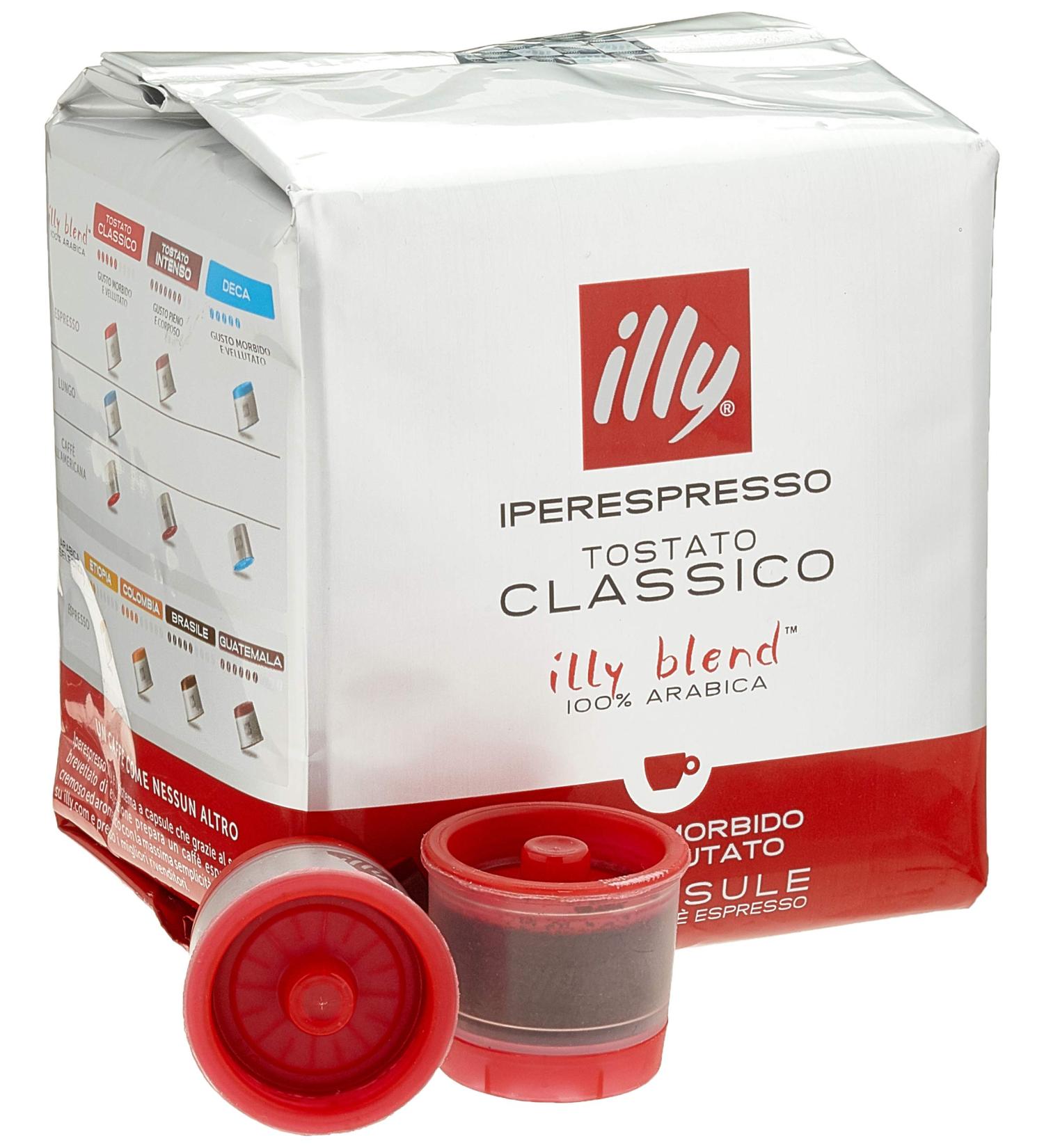 illy Coffee Classico Espresso Coffee Capsules Medium Roast 100 Percent Arabica Coffee Beans 18 Capsules - Buy Online on GoSupps.com
