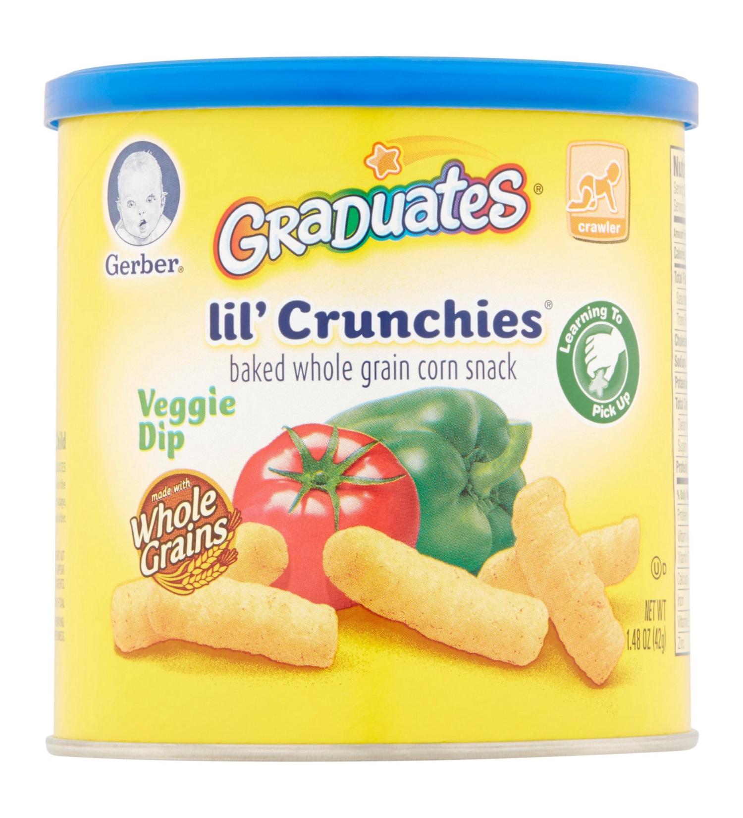 GERBER Lil CRUNCHIES Veggie Dip Toddler Snacks - Buy Online on GoSupps.com