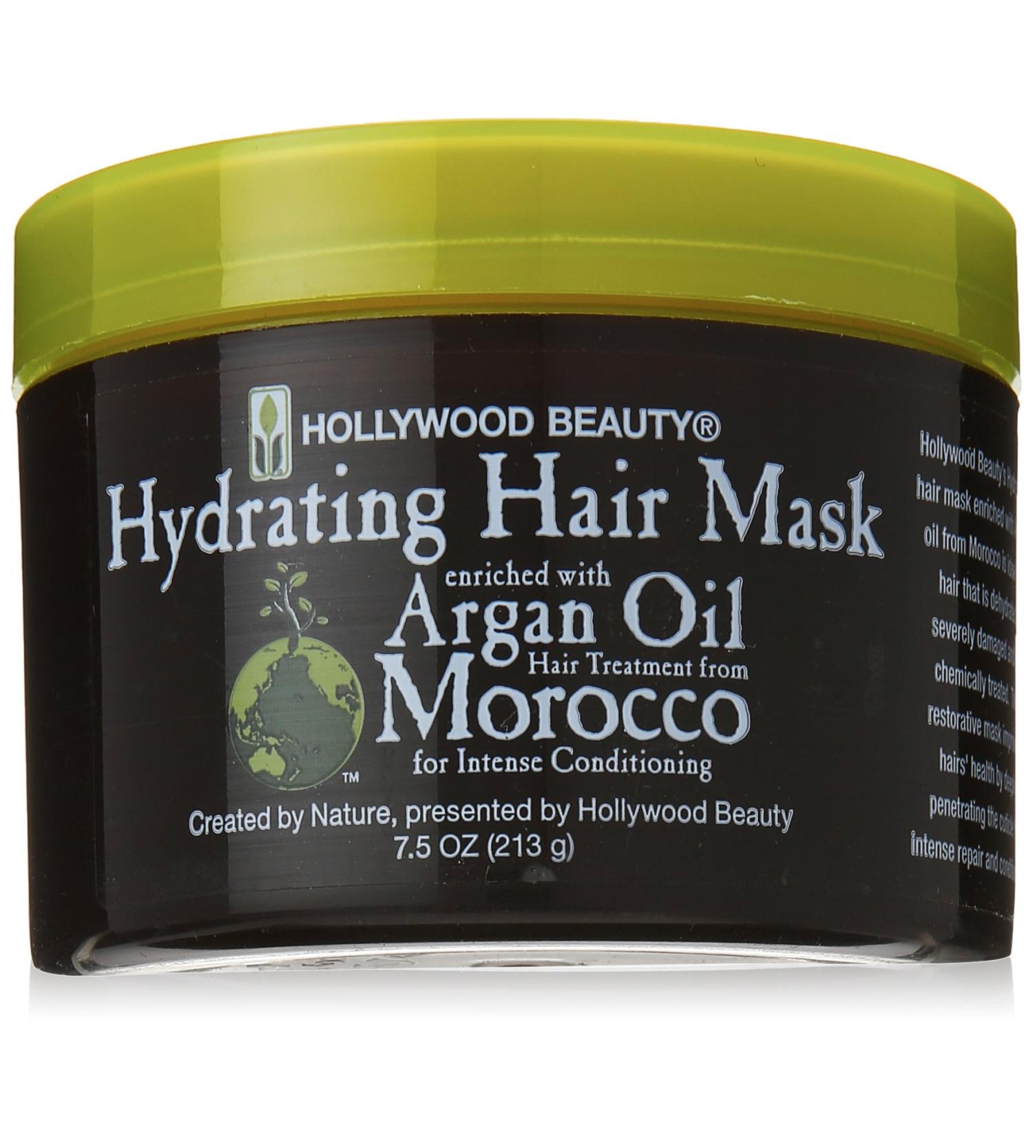 Hollywood Argan Oil Hair Mask 7.5 oz - Deep Conditioning Treatment - Buy Online on GoSupps.com