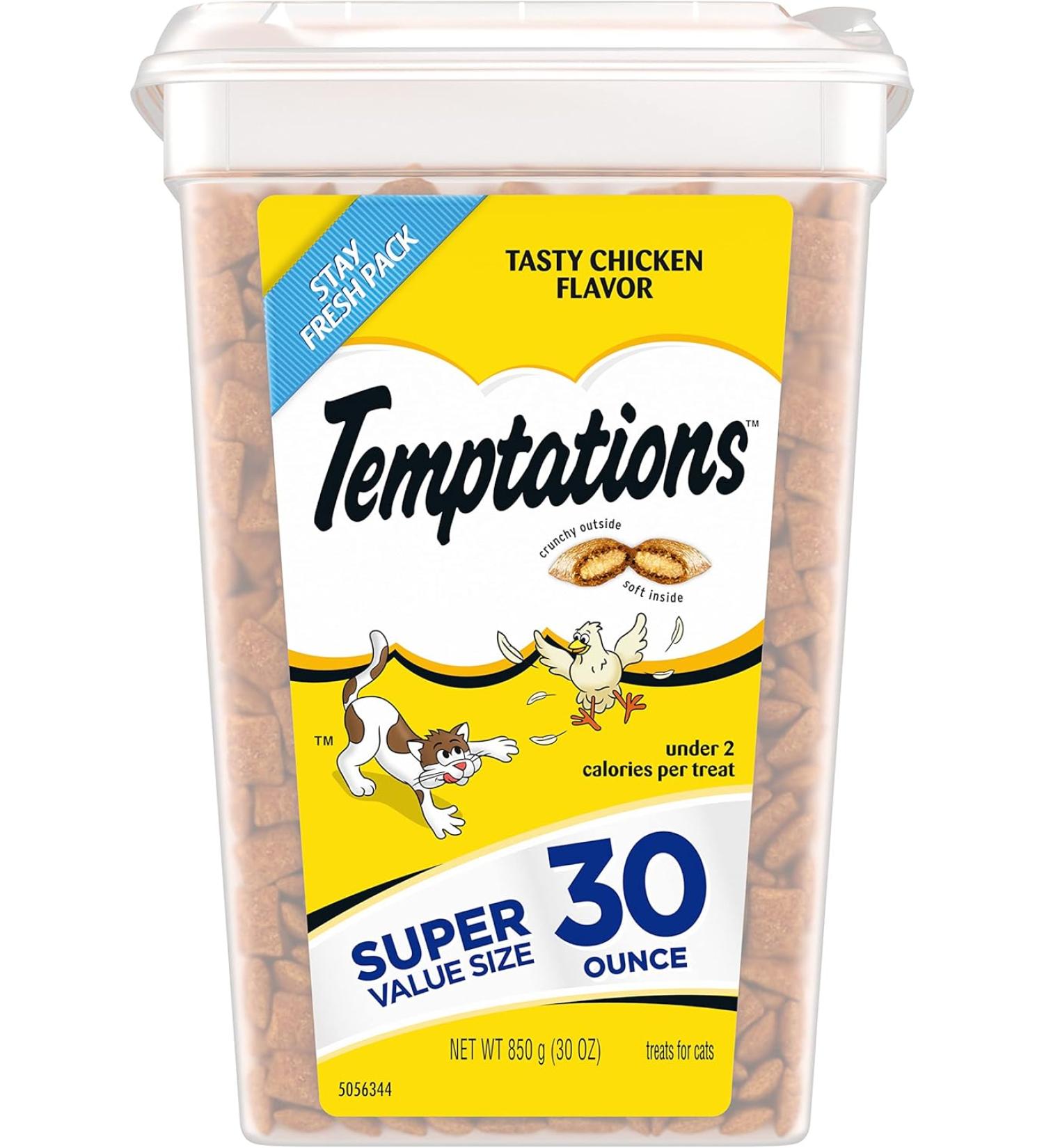 Temptations Classic Cat Treats - Tasty Chicken - Multiple Sizes 1.9lb (Pack of 1) - Buy Online on GoSupps.com