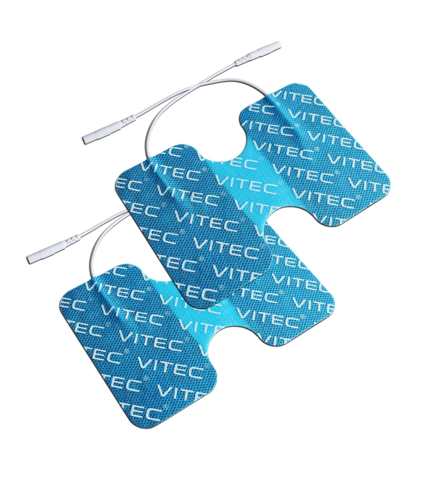 VITEC 2 Adhesive Electrode Patches for TENS & EMS - 13x9 cm Trainer Pads - International Shipping Available - Buy Online on GoSupps.com