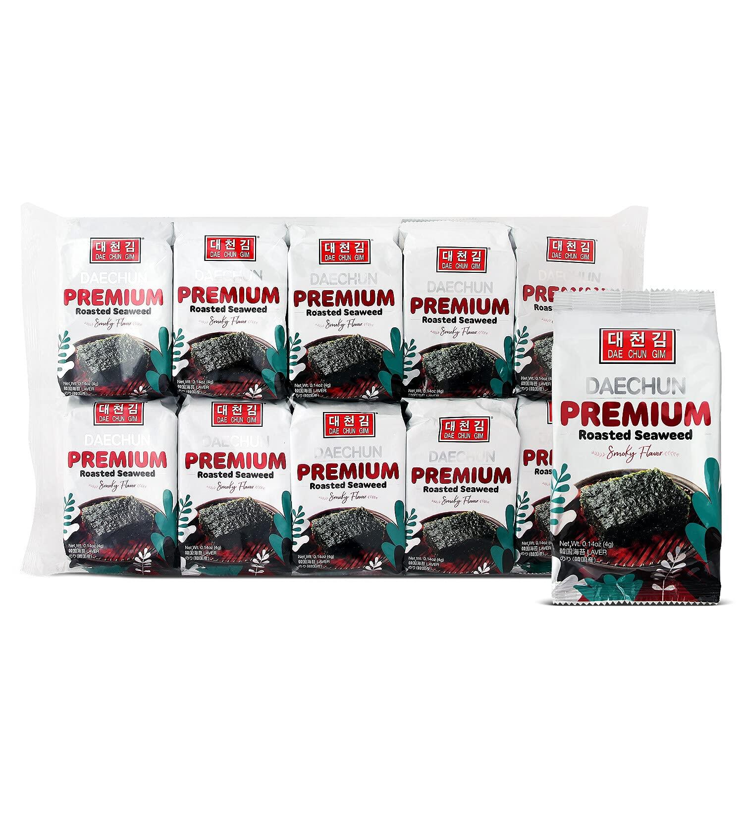 DAECHUN(Choi's1) Smoky(Wok Hei) Seaweed Snack 20 Pack - Vegan, Keto, Gluten-Free - Product of Korea - Buy Online on GoSupps.com