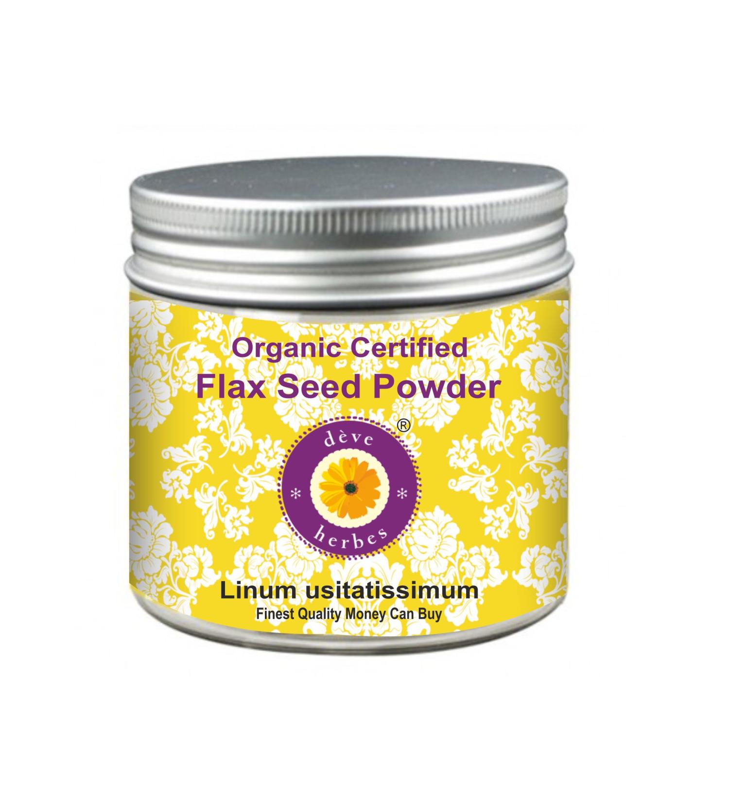 Deve Herbes Pure Linseed Powder (Linum usitatissimum) 100g for Healthy Living | International Shipping Available - Buy Online on GoSupps.com