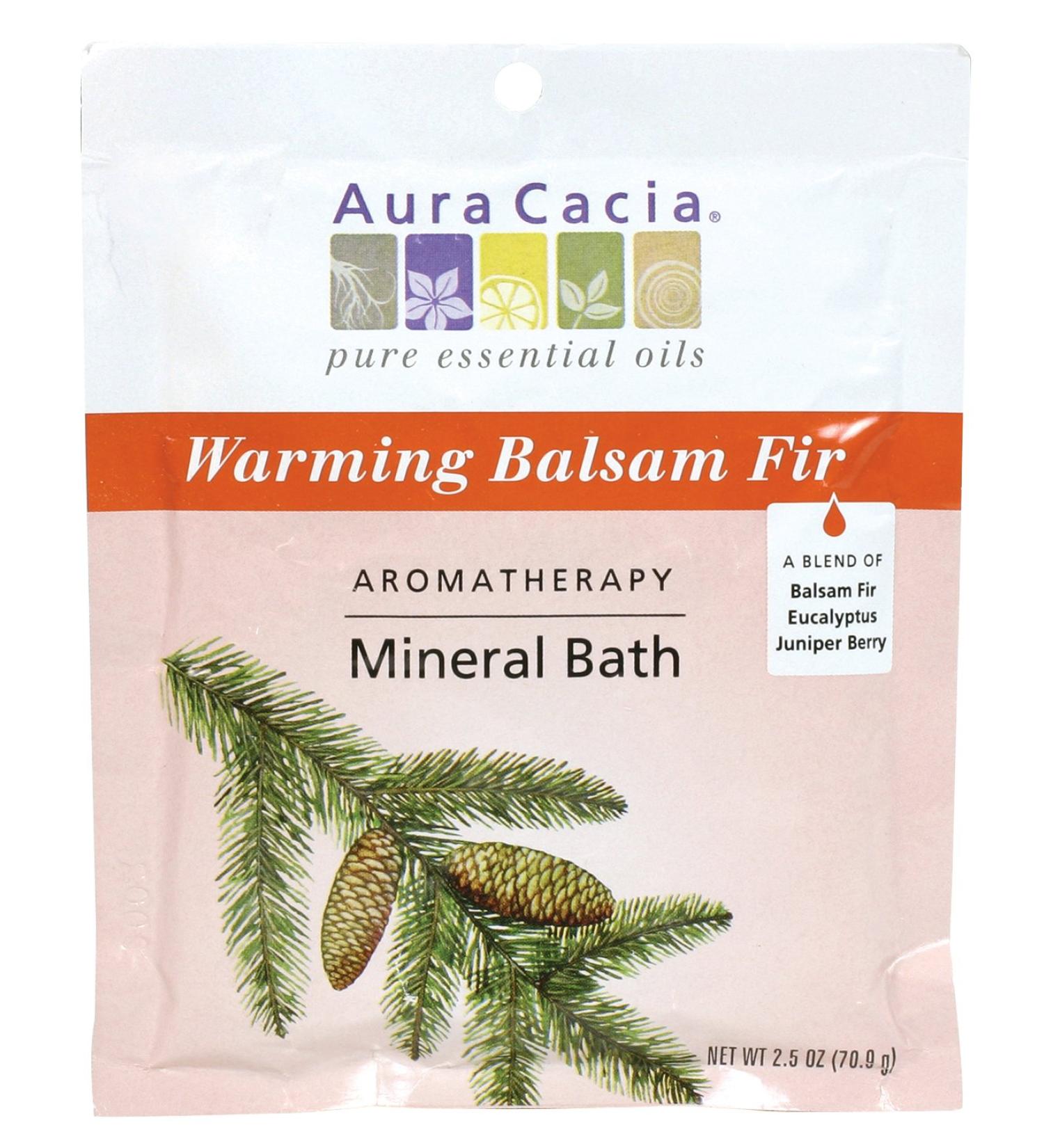 Aura Cacia Warming Balsam Fir Aromatherapy Mineral Bath - 2.5 oz Packet (Pack of 3) - Buy Online on GoSupps.com
