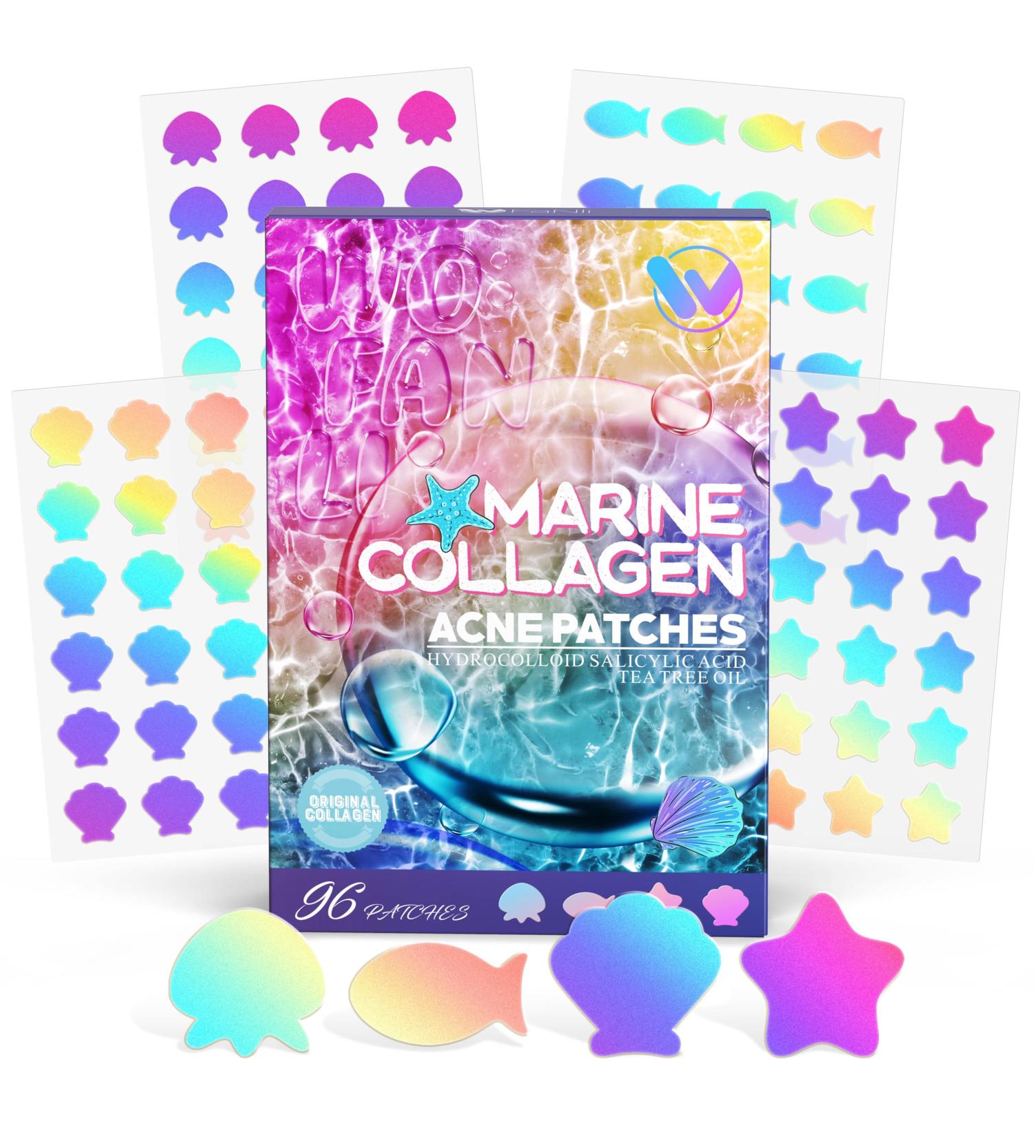 Ocean Series Cute Pimple Patches - Salicylic Acid & Tea Tree Oil - 96 Dots for Clear Skin - Buy Online on GoSupps.com