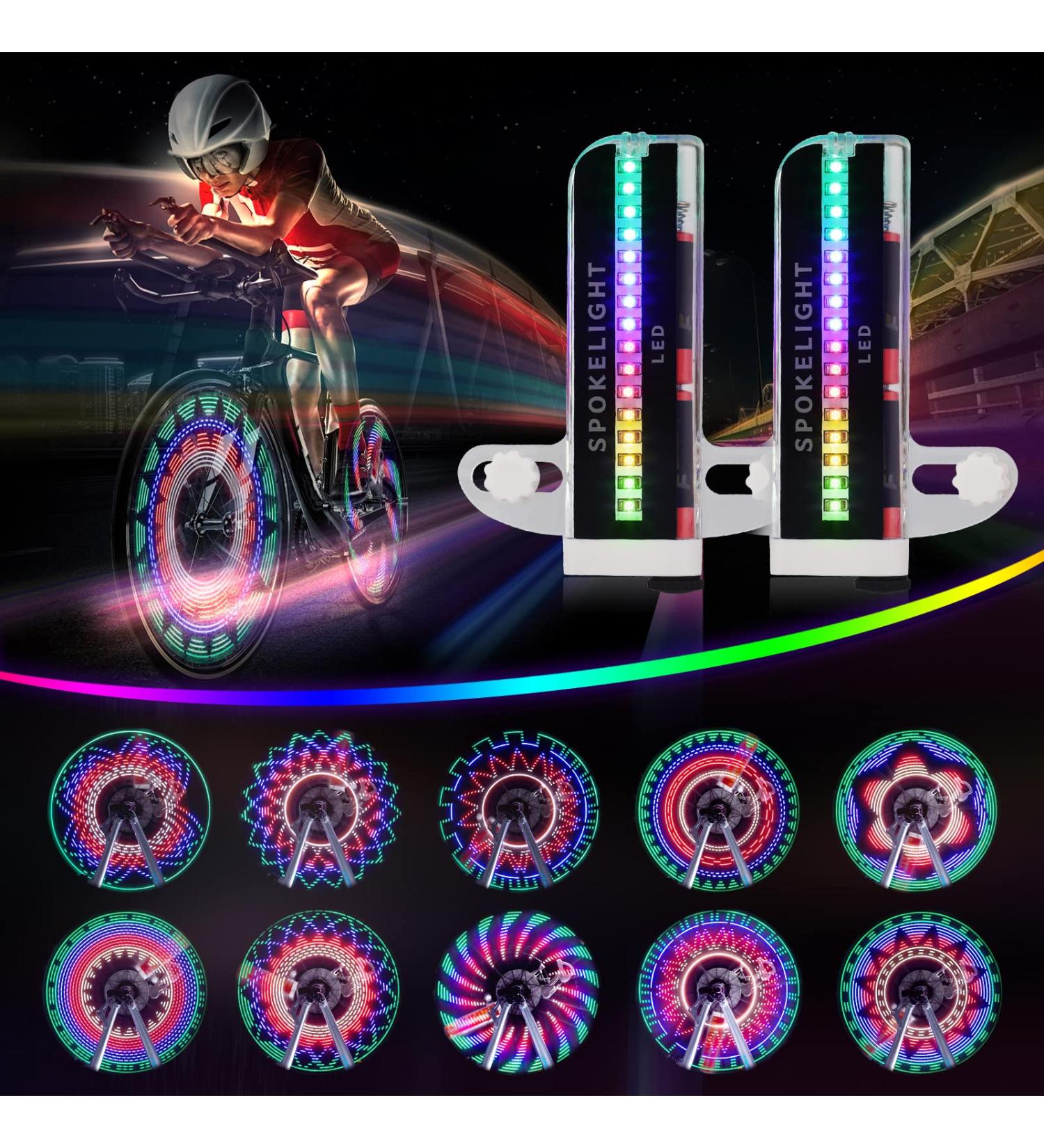 Tandarui LED Bicycle Wheel Lights - Waterproof Bike Spoke Reflector | Black 32 LED - Bicycle Accessories - Buy Online on GoSupps.com