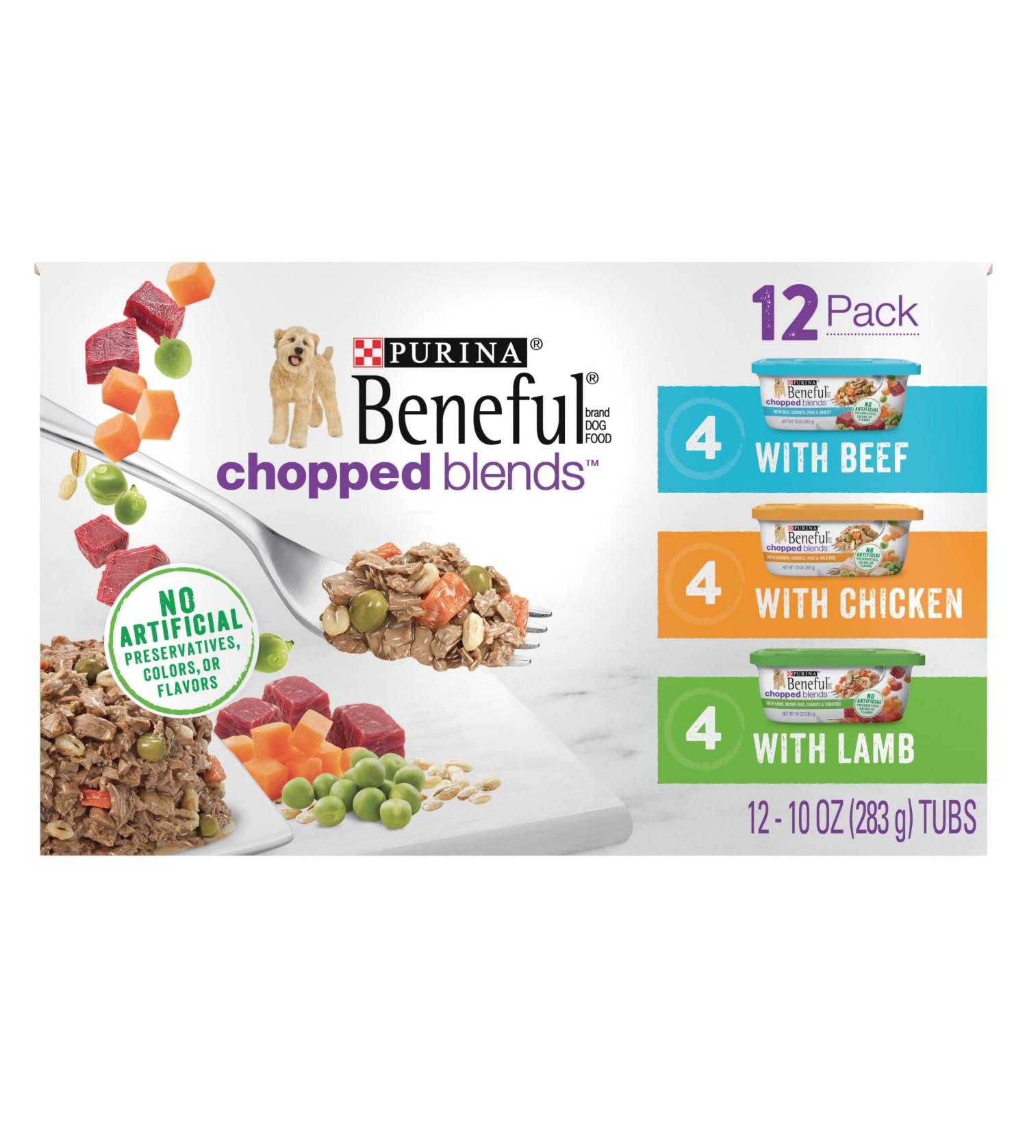 Beneful Purina Wet Dog Food Variety Pack Chicken 10oz (12 Count) - Buy Online on GoSupps.com