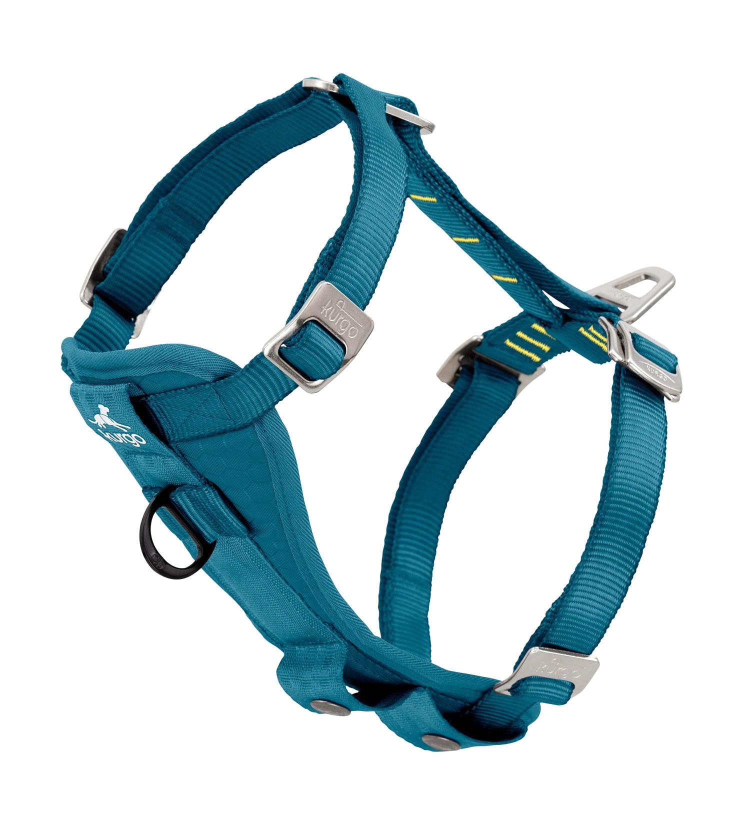 Buy KURGO Tru-Fit Auto-Security Dog Harness - Padded Chest D-Ring Ink Blue Size XL | Secure & Comfortable Travel for Pets - Buy Online on GoSupps.com