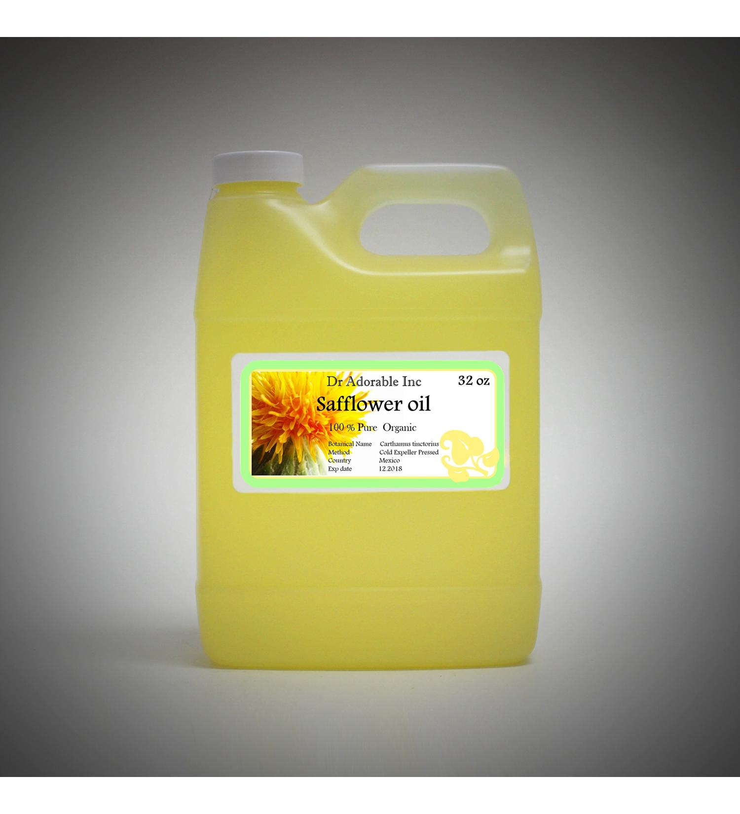 Safflower Oil High Oleic Organic - 100% Pure - 32 Oz / 1 Quart - Buy Online on GoSupps.com