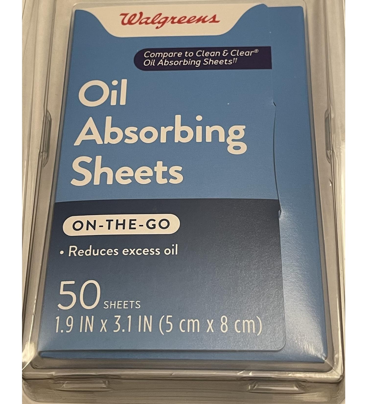 Walgreens Oil Absorbing Sheets - 50 ea | Control Shine and Remove Oil - Buy Online on GoSupps.com