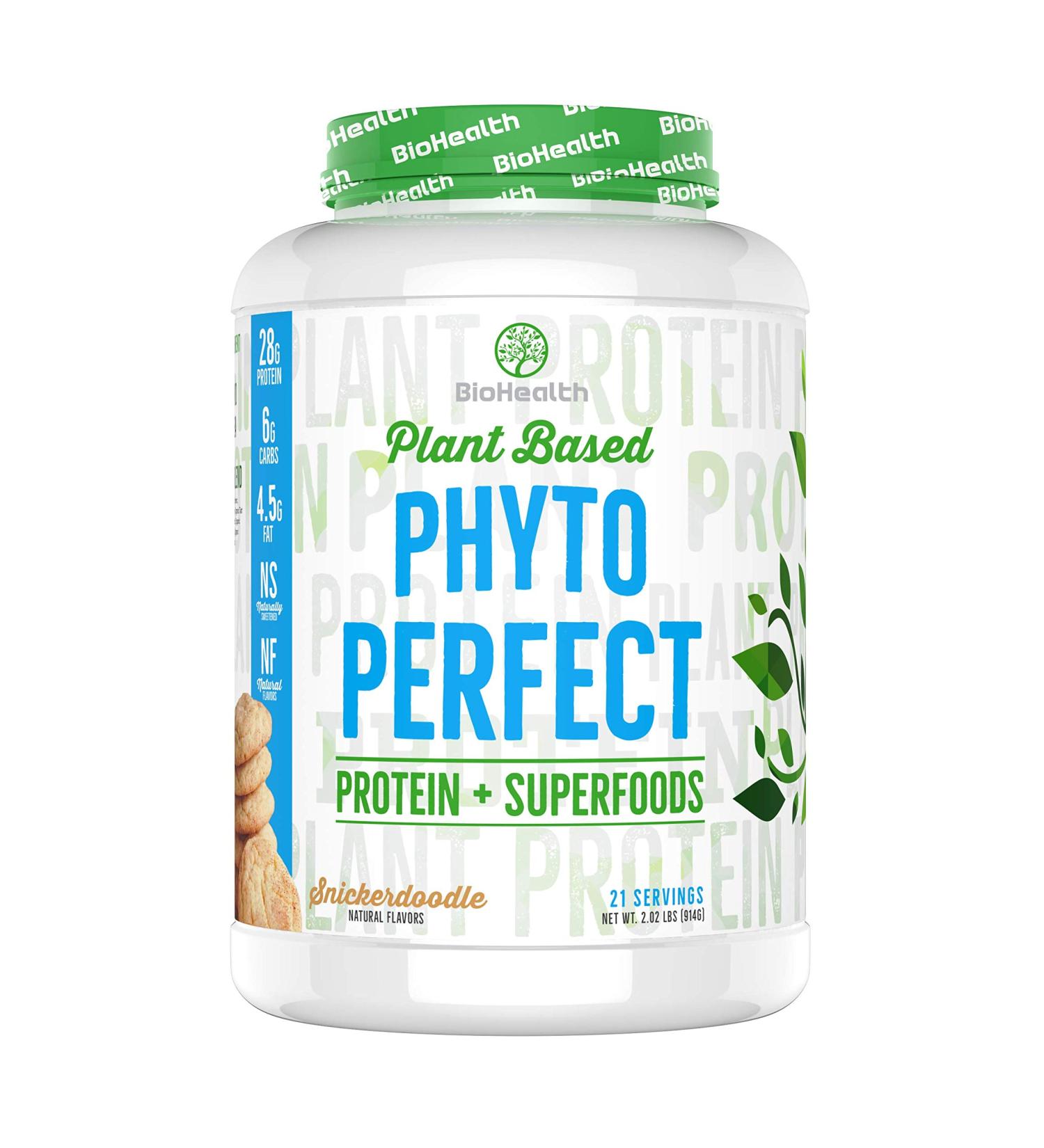 Phyto Perfect Snickerdoodle (2lb) | Vegan Protein Plus Superfoods | Protein Plus Organic Veggies and Organic Fruits