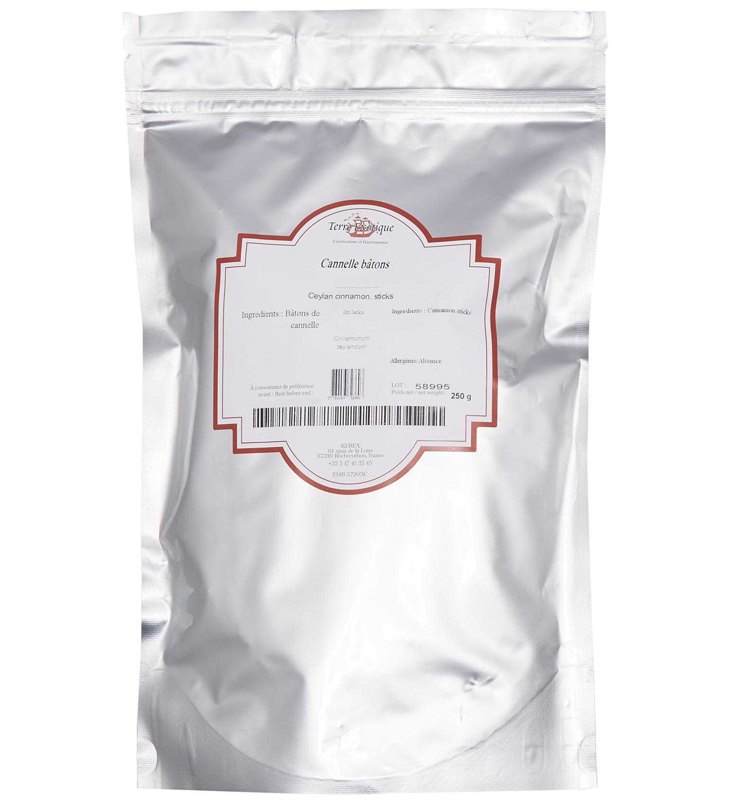 Terre Exotique Cinnamon Sticks of 15 cm 250 g - Buy Online on GoSupps.com