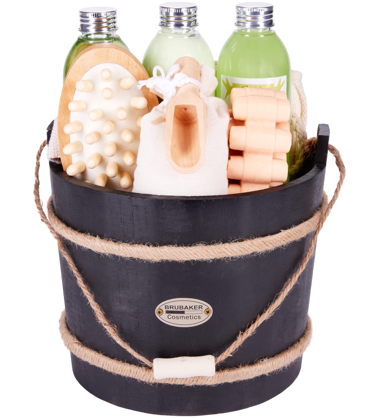 Brubaker Aloe Vera 9-Part Wellness Gift Set | Decorative Bathing Accessories for Care & Massage | International Shipping Available - Buy Online on GoSupps.com